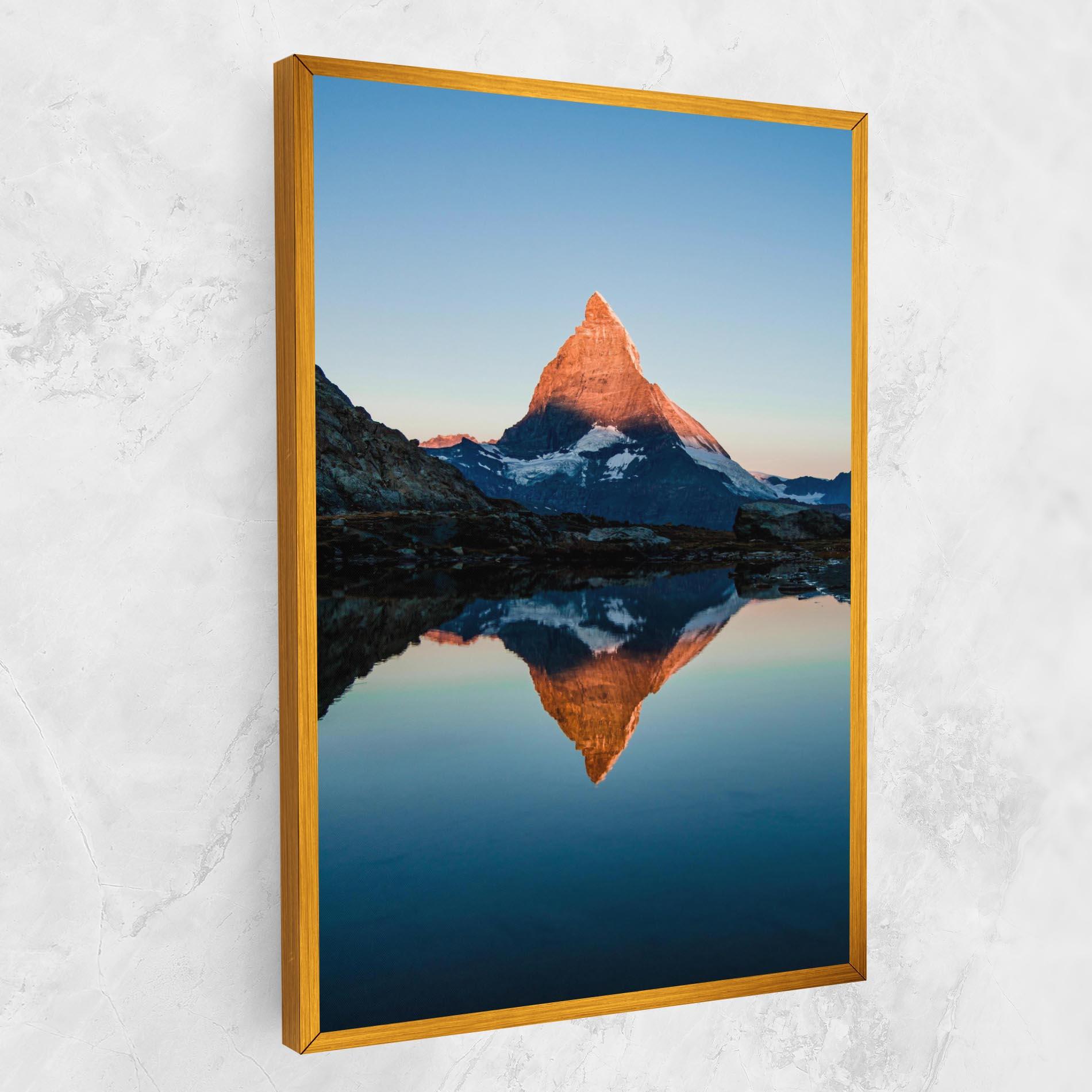 Obraz na Płótnie Mirror Mountain mockup 1