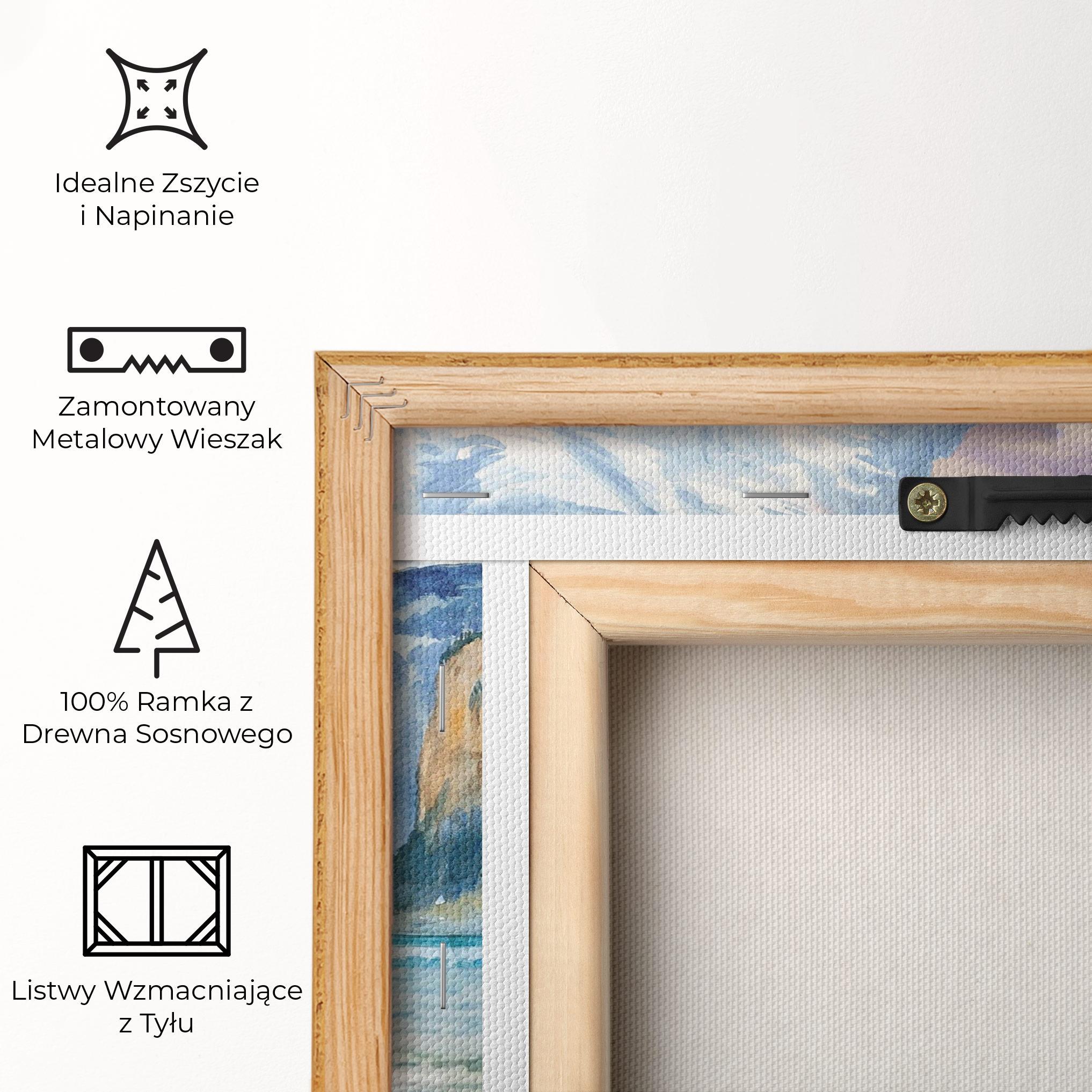 Obraz na Płótnie Boat Mountain View mockup 5