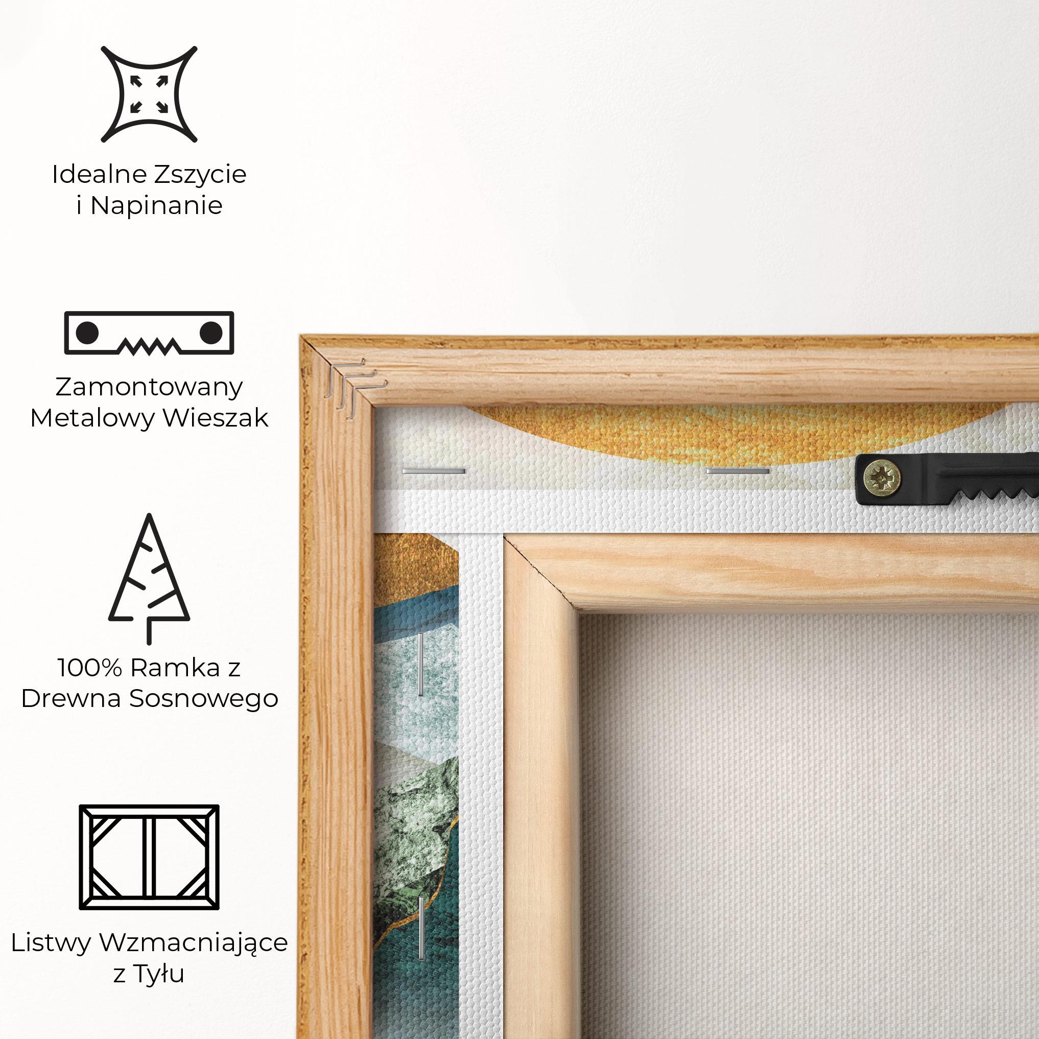 Obraz na Płótnie Golden Mountains mockup 5