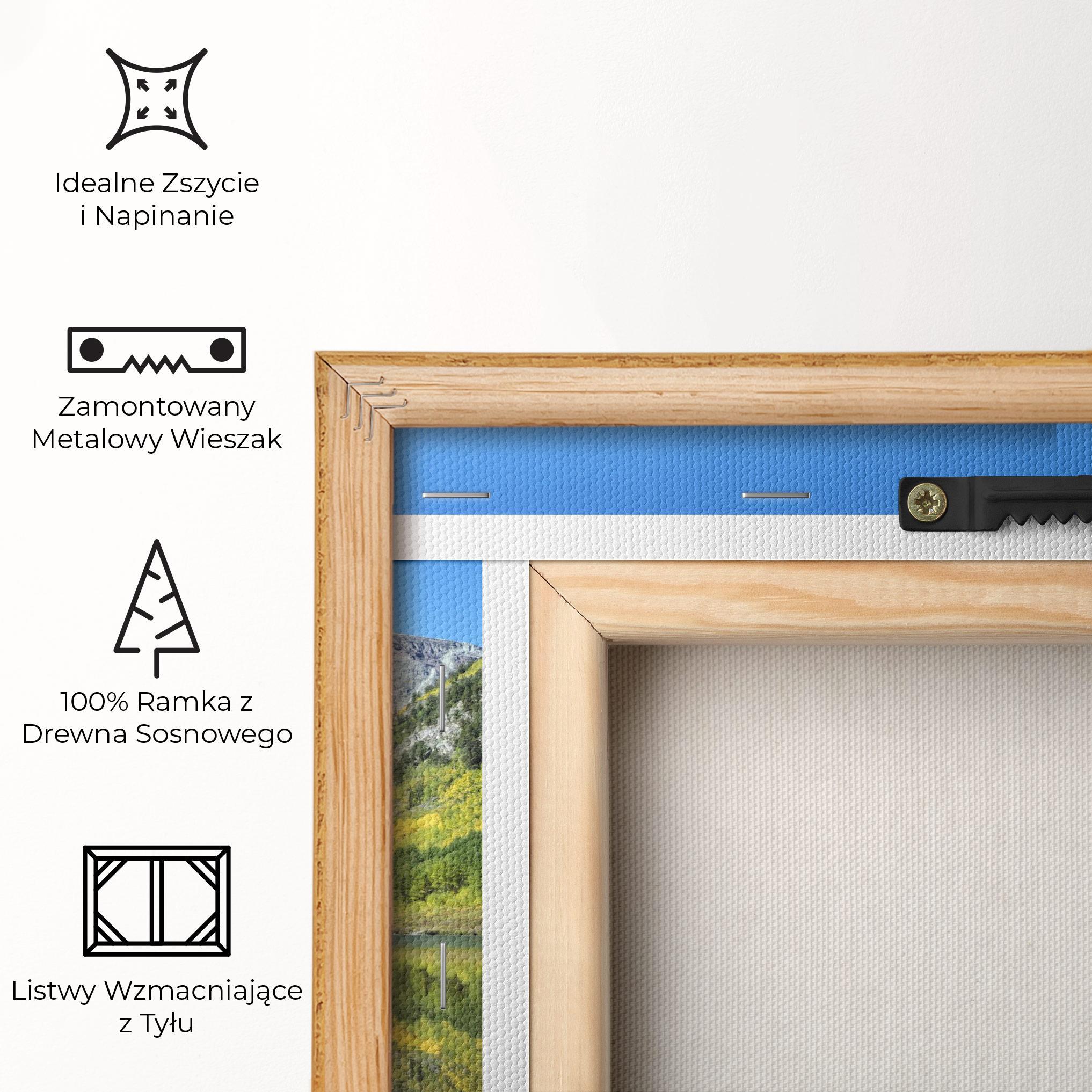 Obraz na Płótnie Lake Green Mountain mockup 5