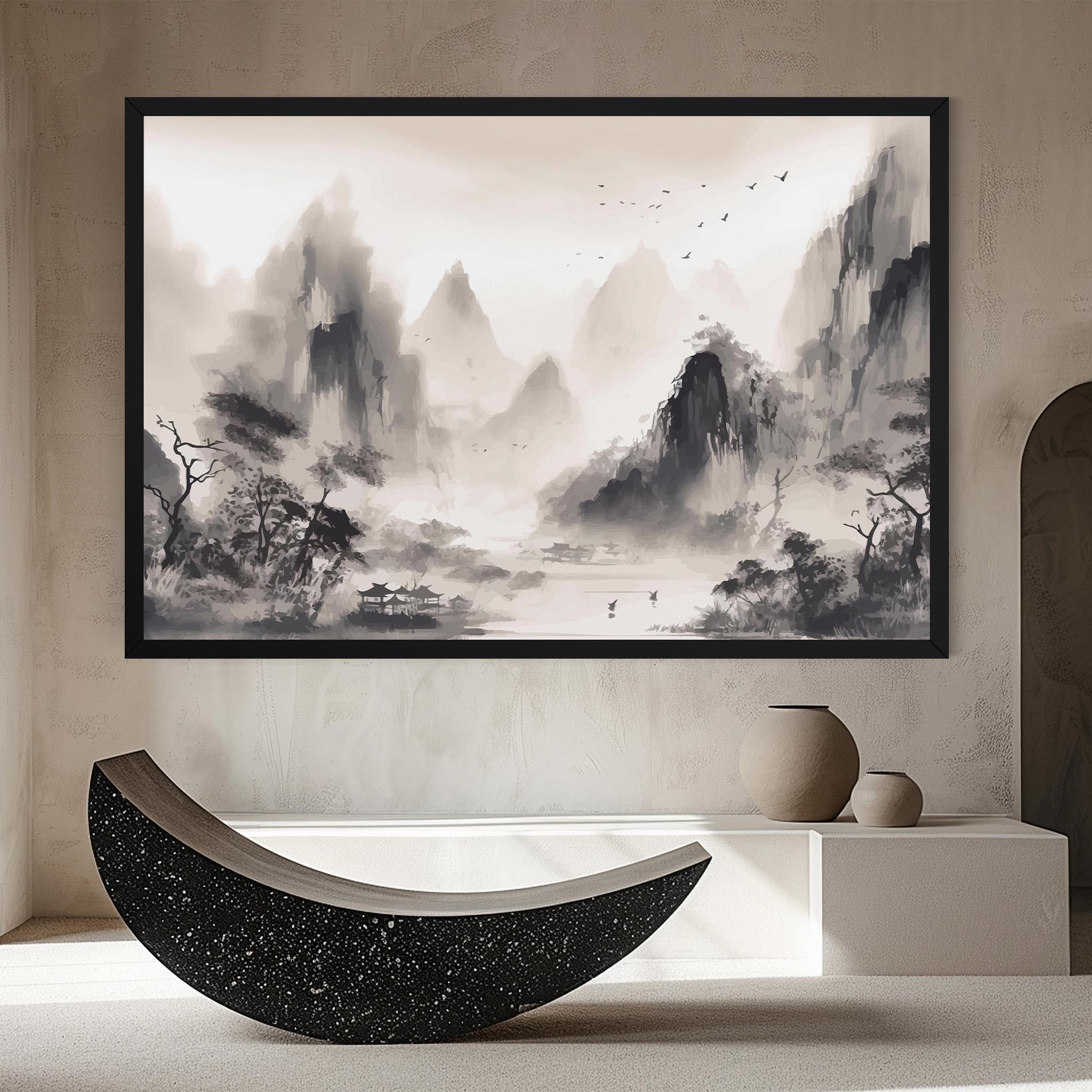 Obraz na Płótnie Far Away Mountain mockup 8