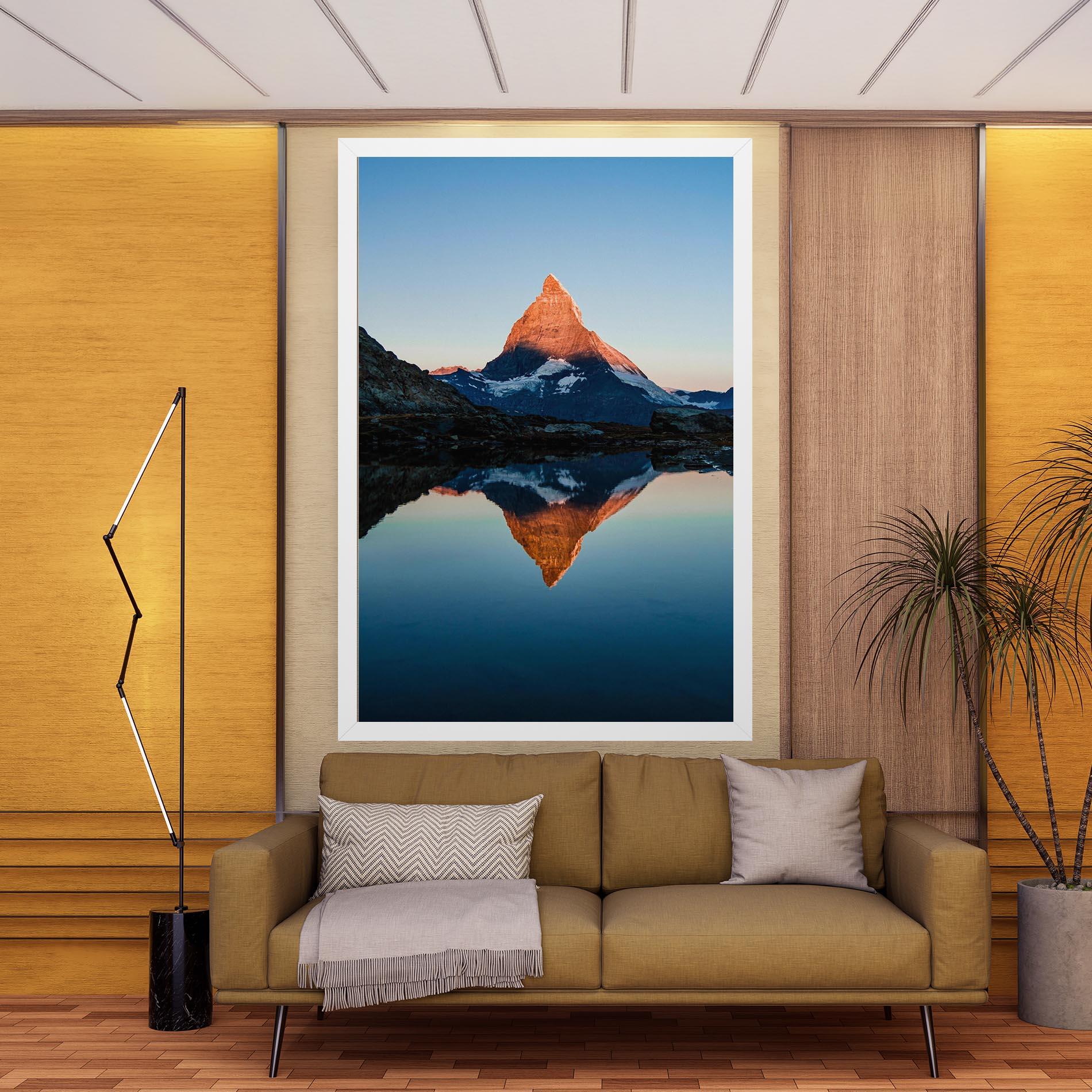 Obraz na Płótnie Mirror Mountain mockup 9