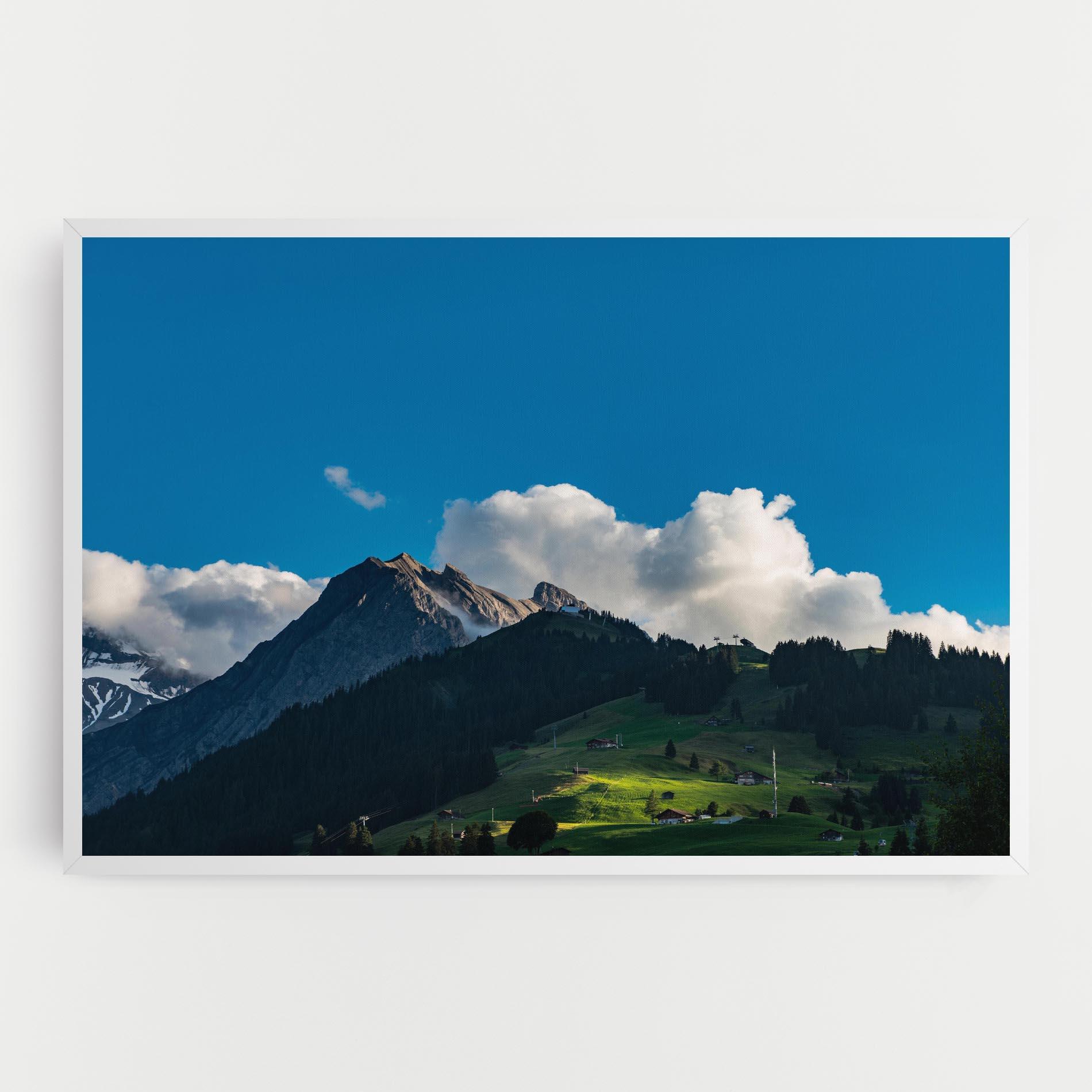 Obraz na Płótnie Beautiful Mountain Cloud View mockup 0