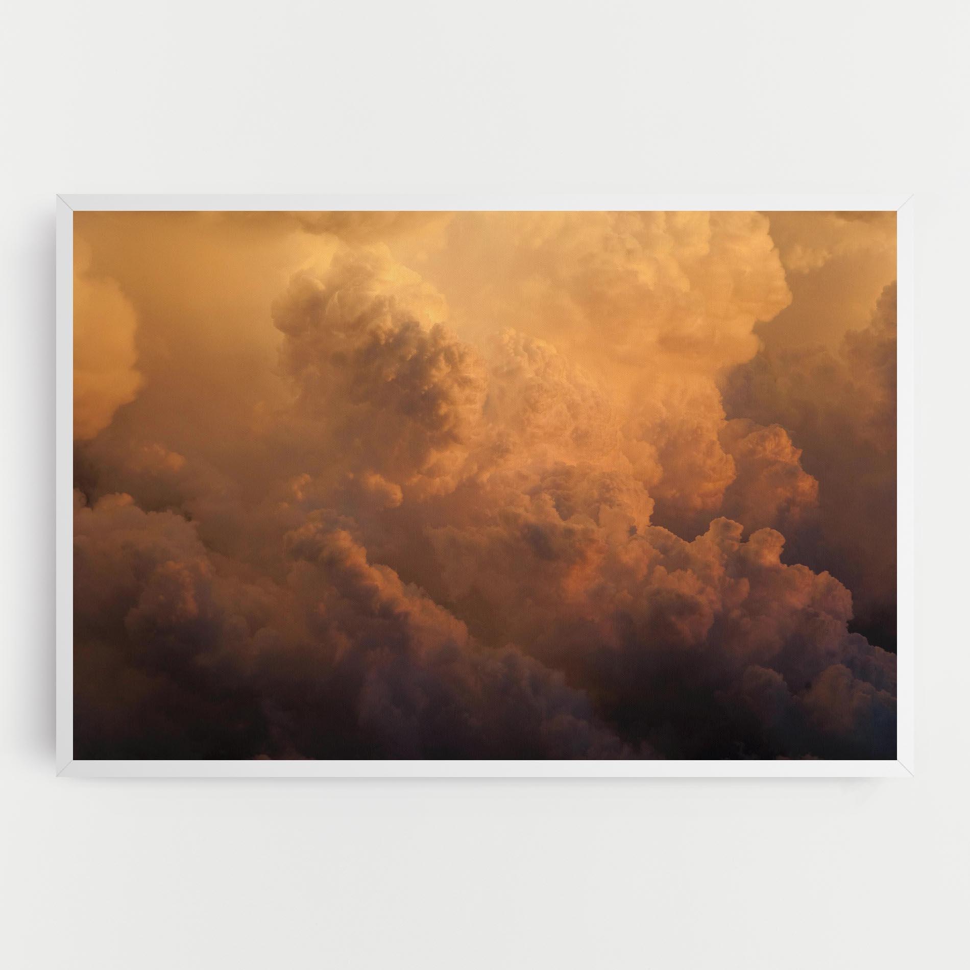 Obraz na Płótnie Brown Orange Clouds mockup 0