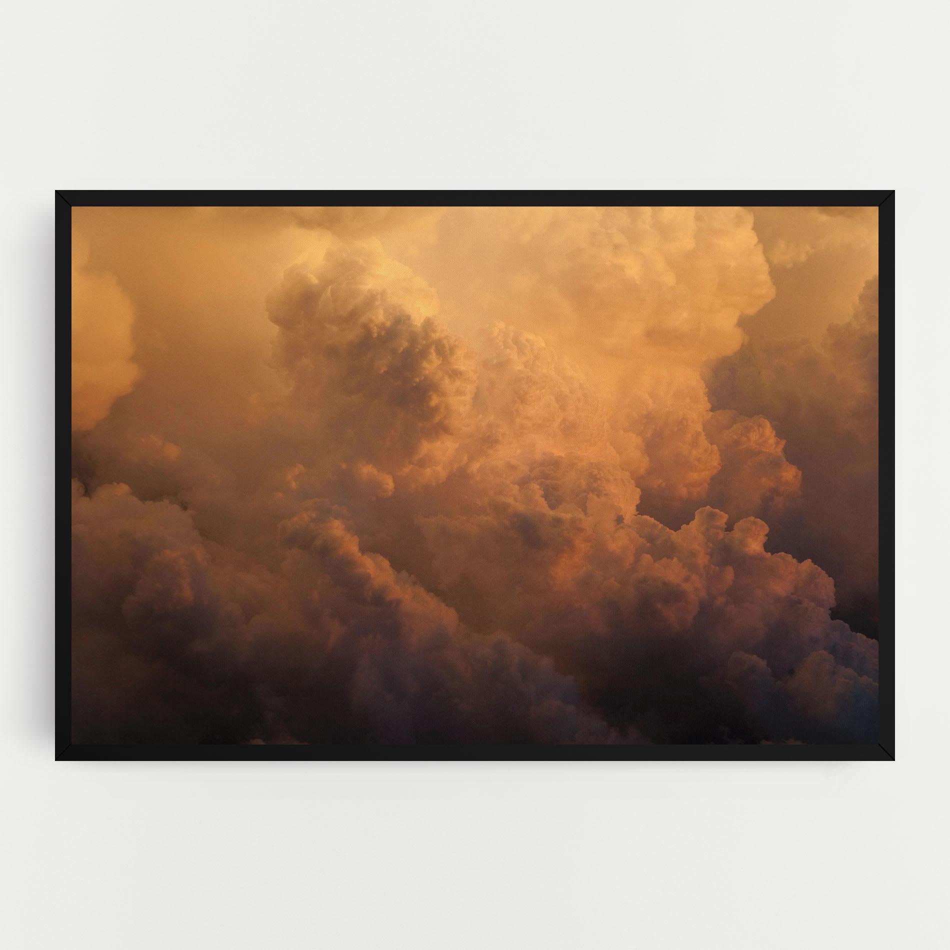 Obraz na Płótnie Brown Orange Clouds mockup 0