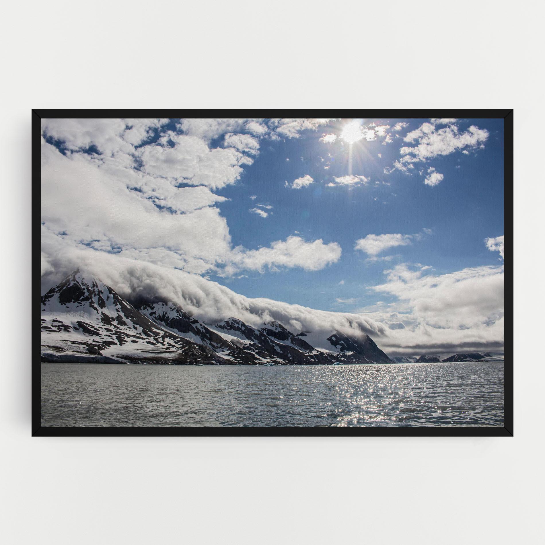 Obraz na Płótnie Clouds Over Ice mockup 0