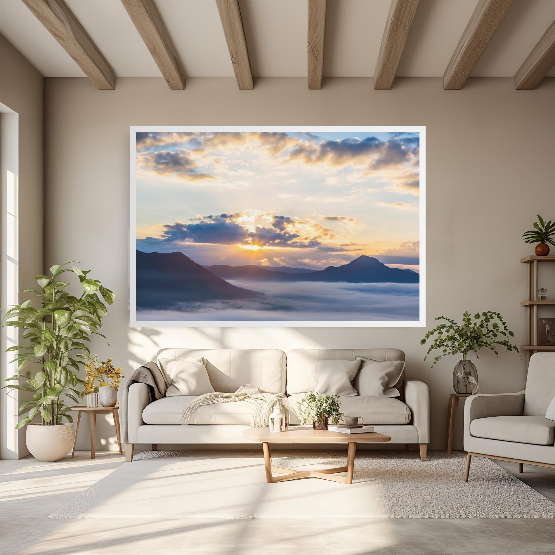 Obraz na Płótnie Fantastic Clouds mockup 6