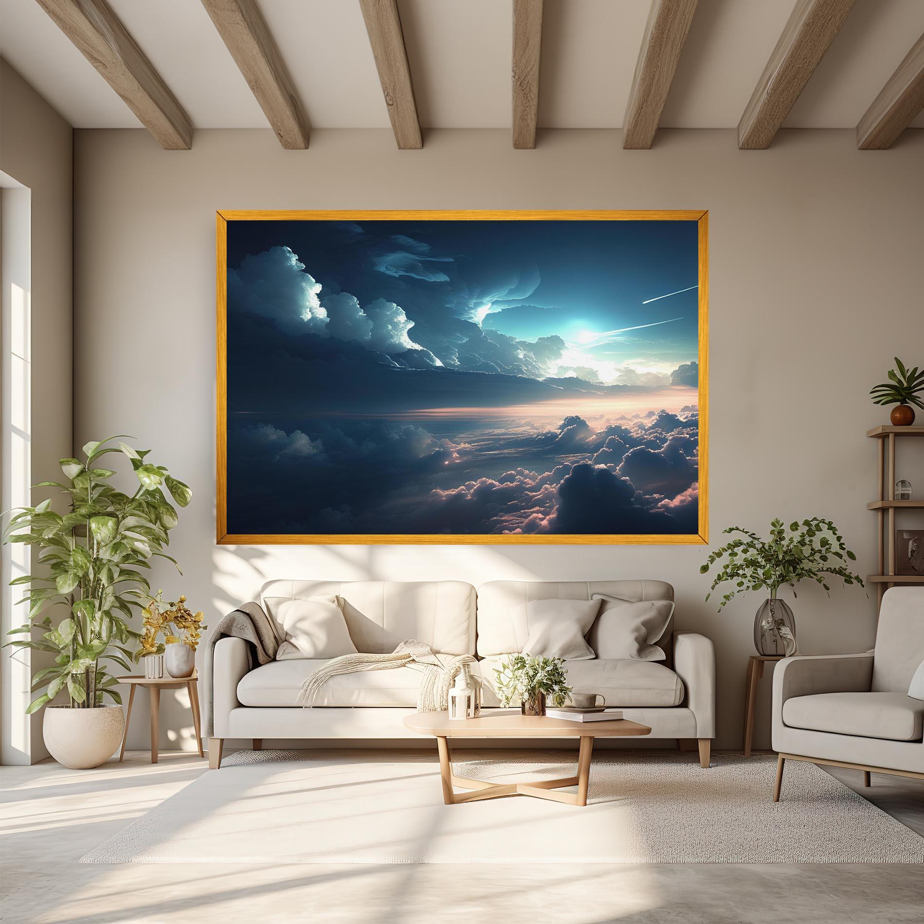 Obraz na Płótnie Dark Clouds mockup 6