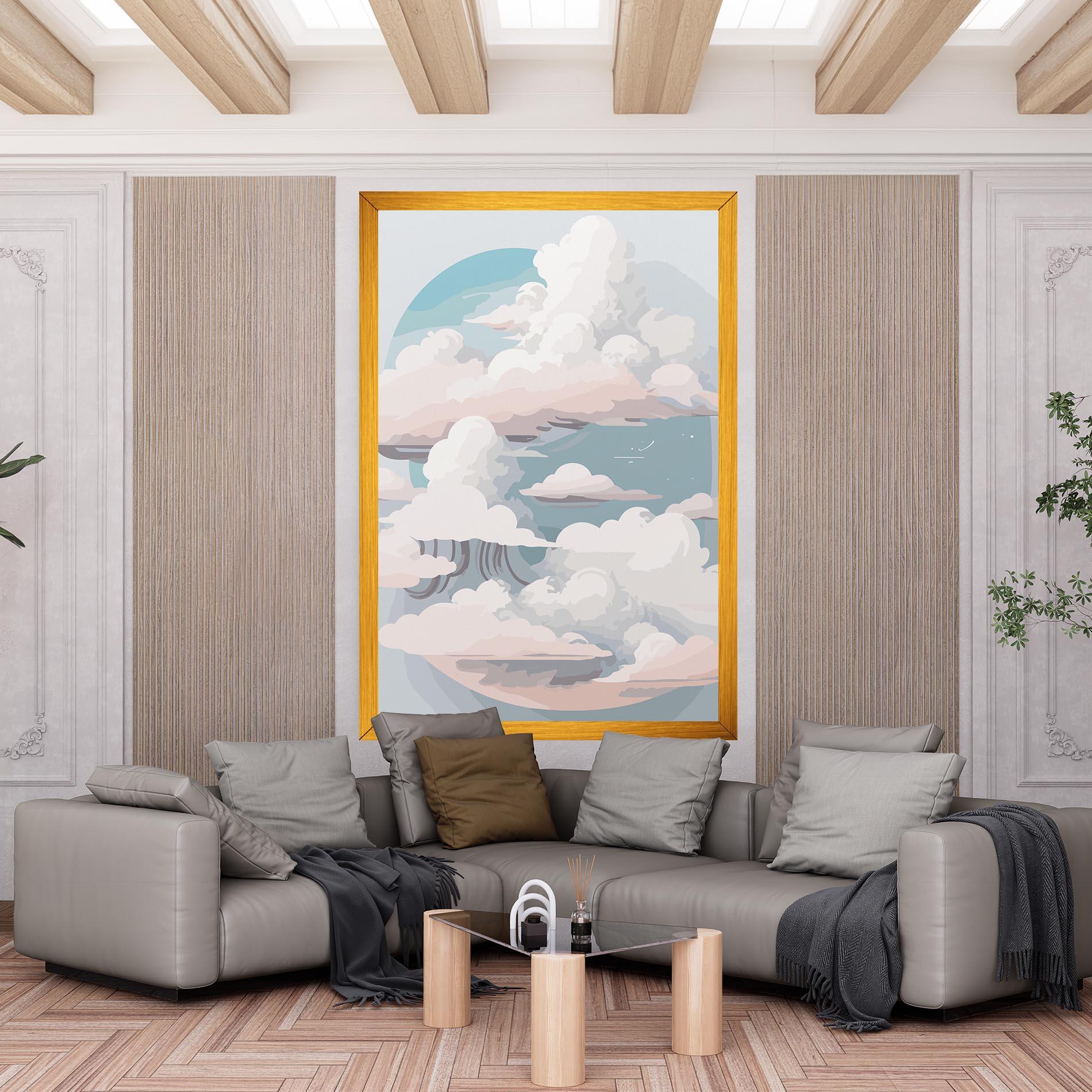 Obraz na Płótnie Cloud White Art mockup 6