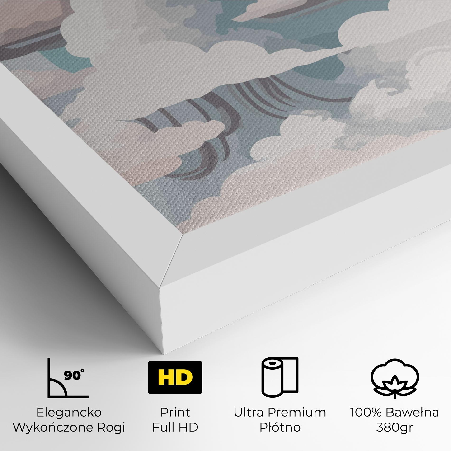Obraz na Płótnie Cloud White Art mockup 4
