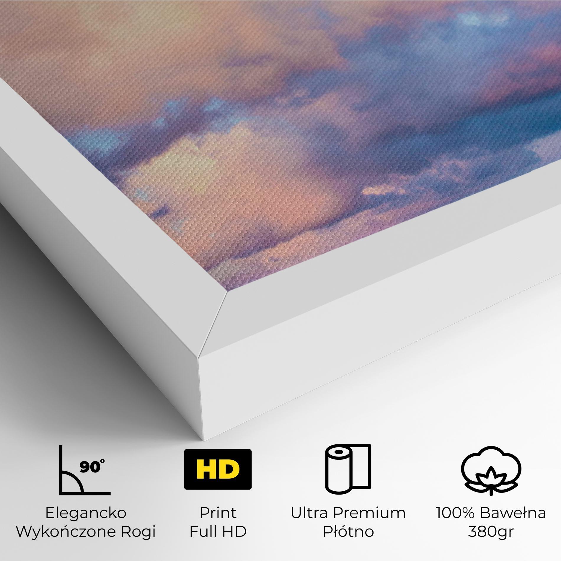 Obraz na Płótnie Dreamy Pink Clouds mockup 4