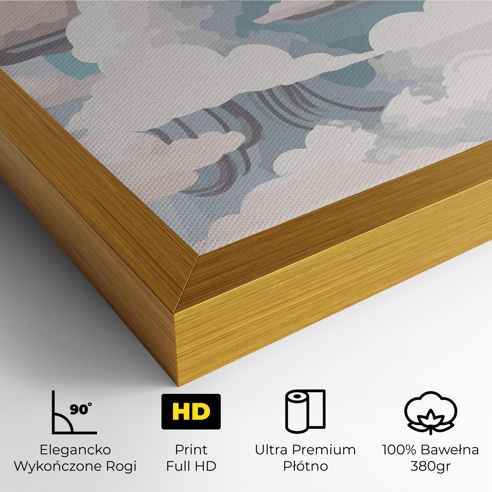 Obraz na Płótnie Cloud White Art mockup 4