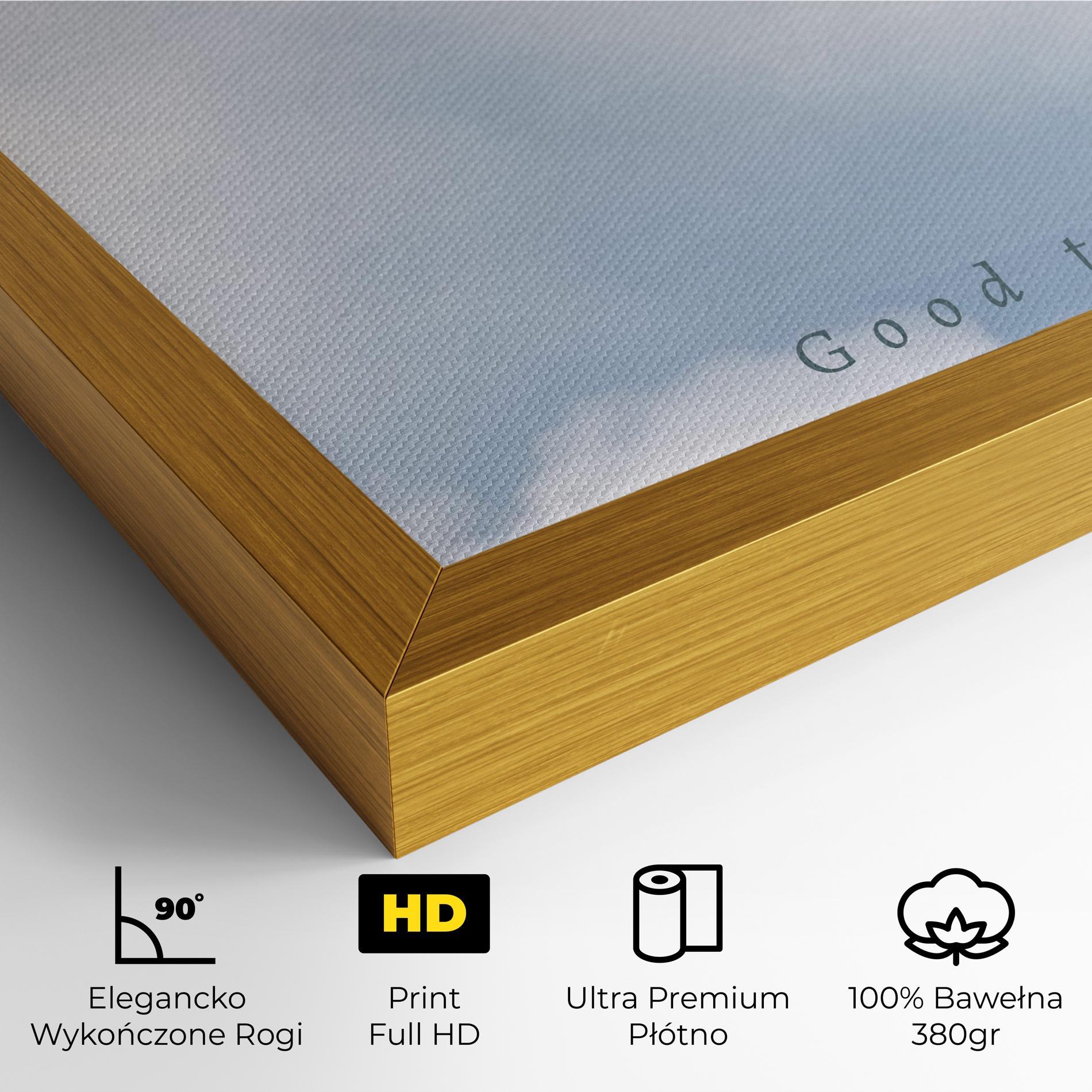 Obraz na Płótnie Clouds Text White mockup 4