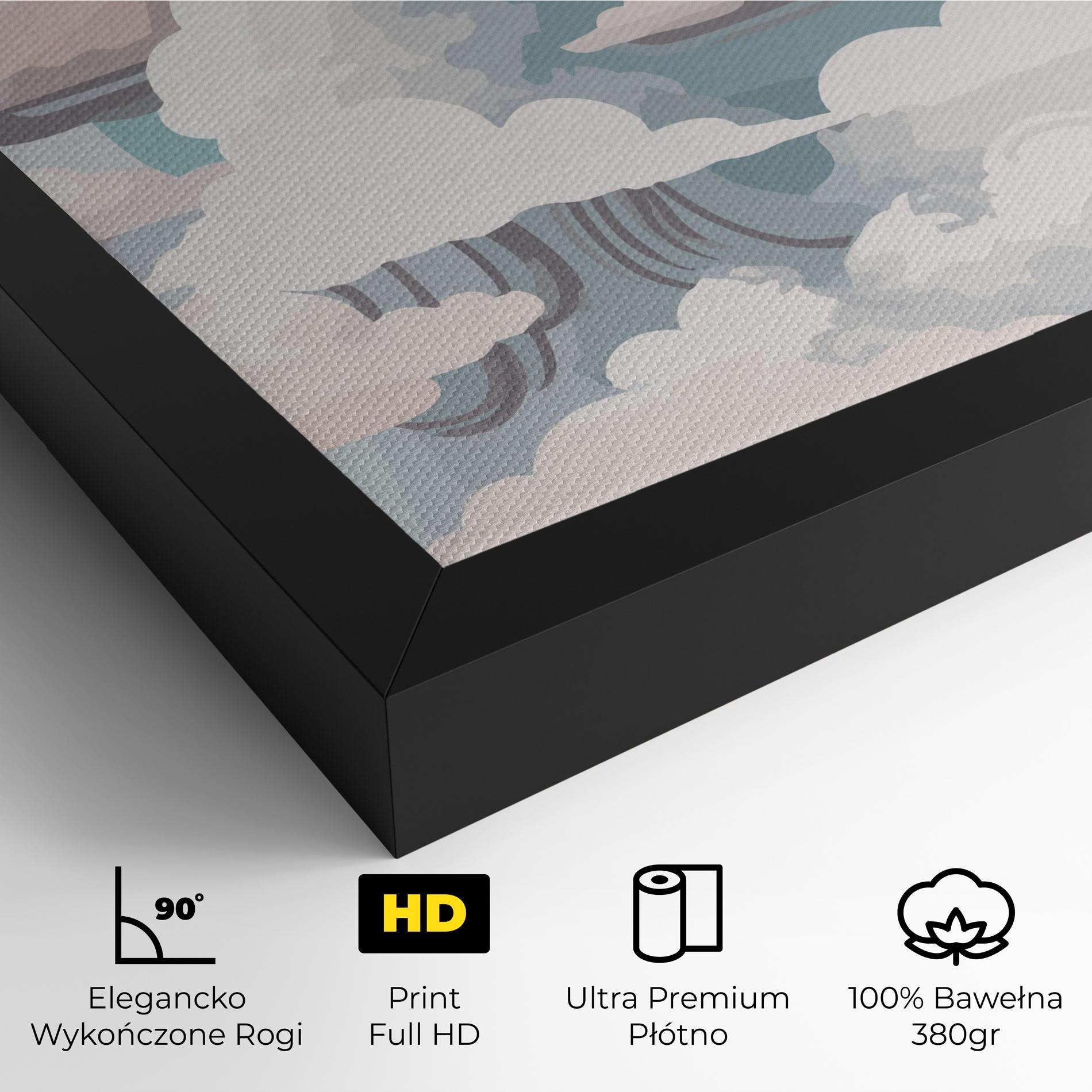 Obraz na Płótnie Cloud White Art mockup 4