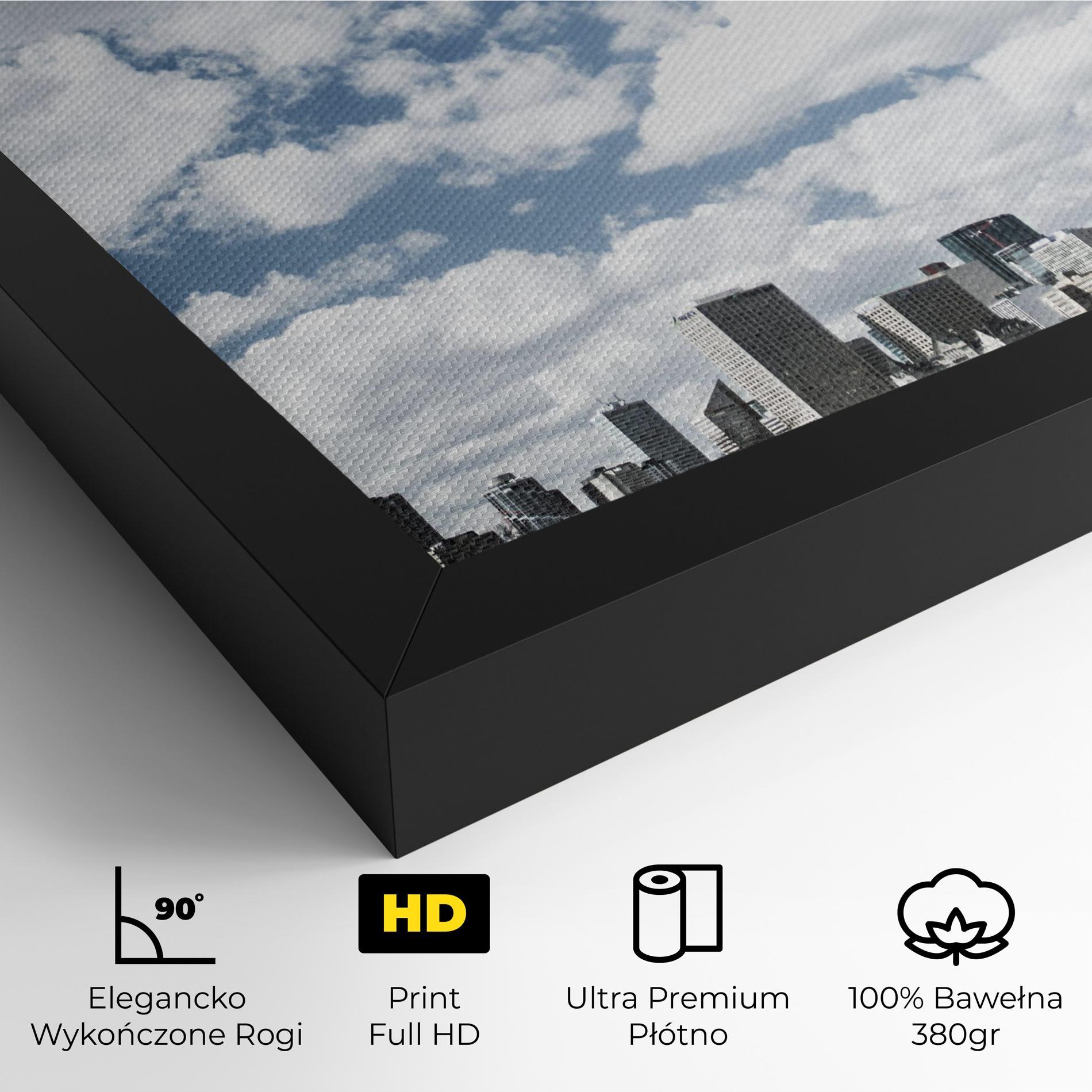 Obraz na Płótnie Clouds Over City mockup 4