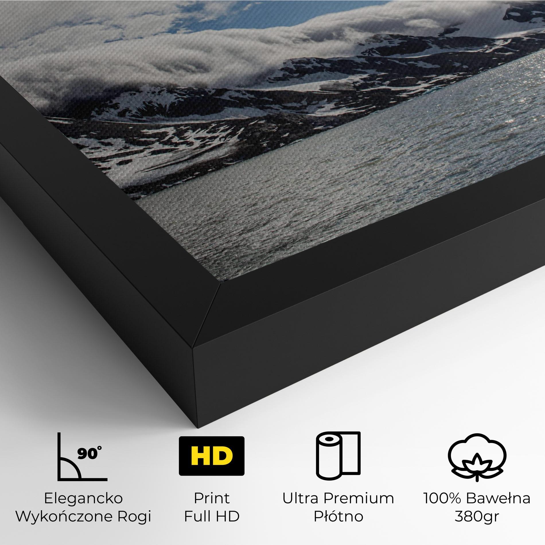 Obraz na Płótnie Clouds Over Ice mockup 4