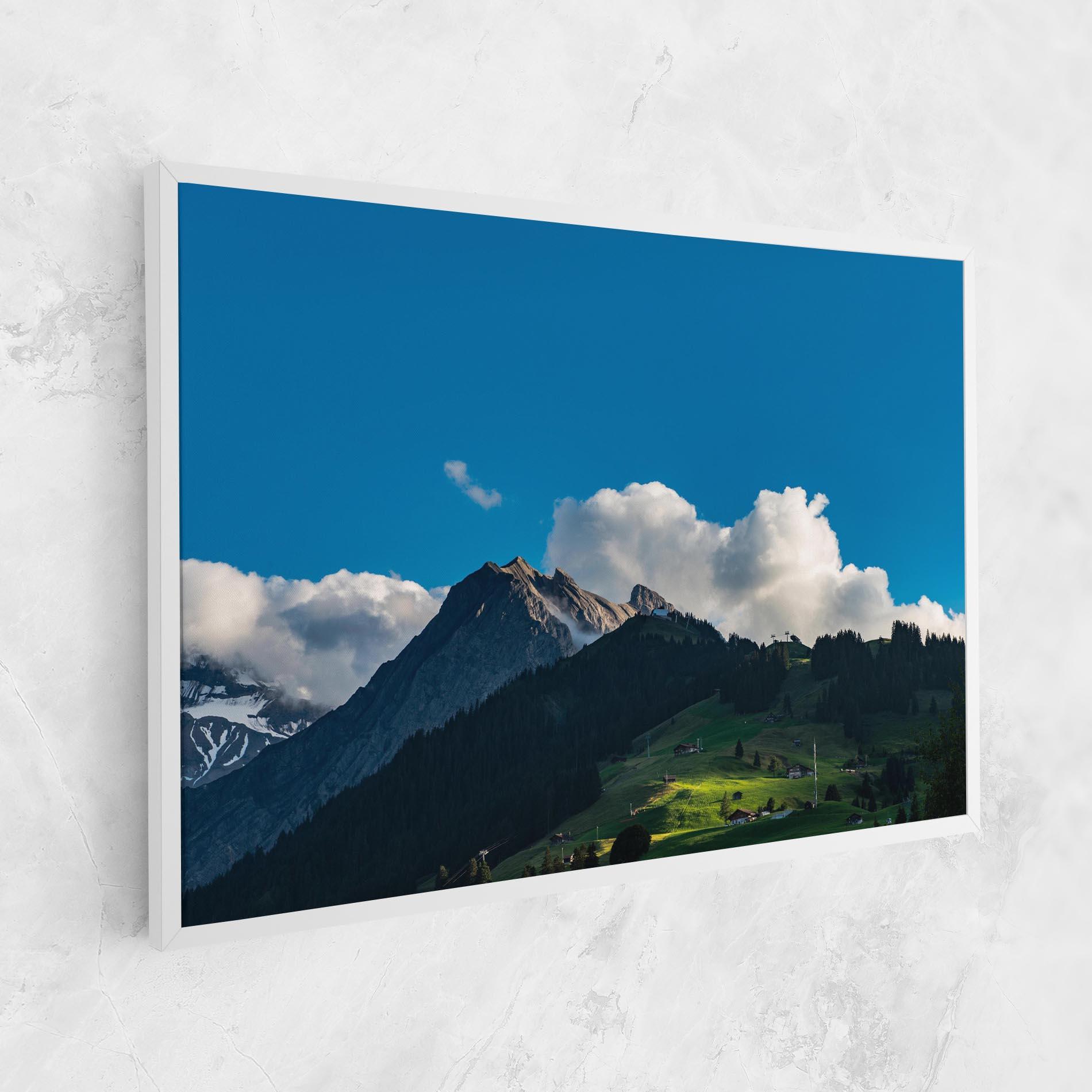 Obraz na Płótnie Beautiful Mountain Cloud View mockup 1