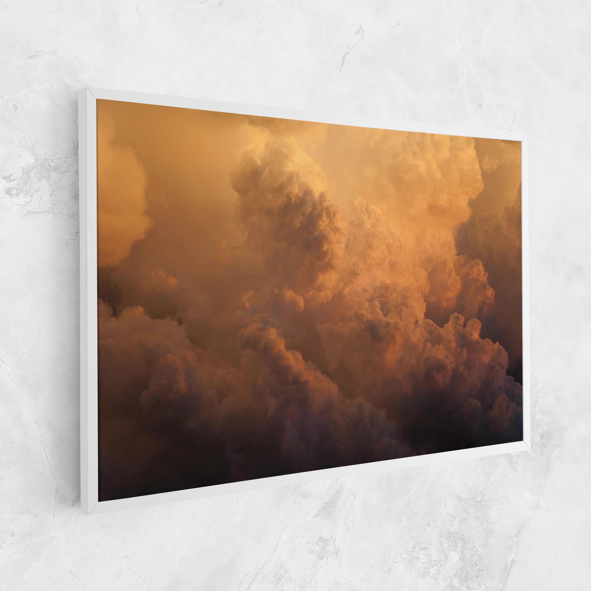 Obraz na Płótnie Brown Orange Clouds mockup 1
