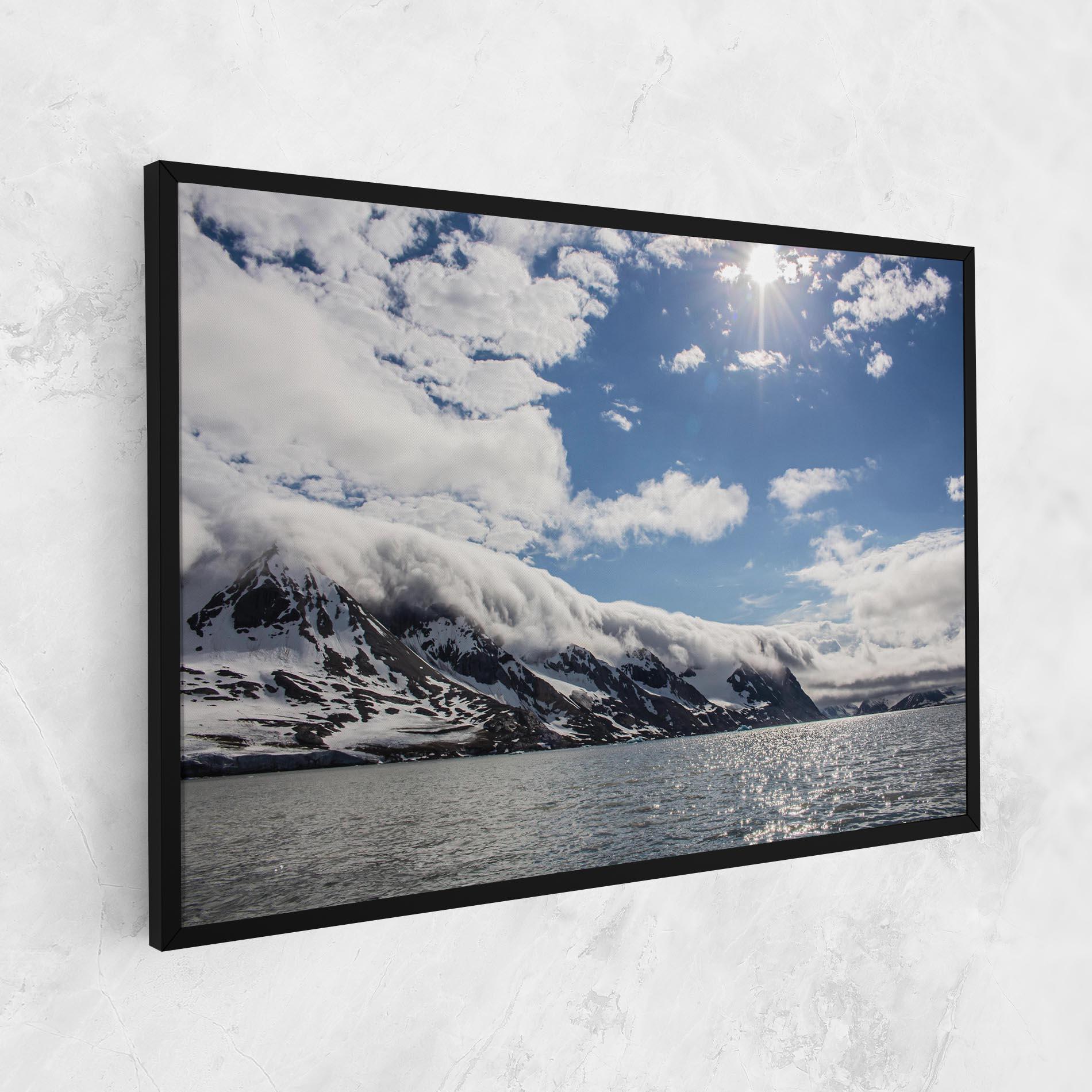 Obraz na Płótnie Clouds Over Ice mockup 1