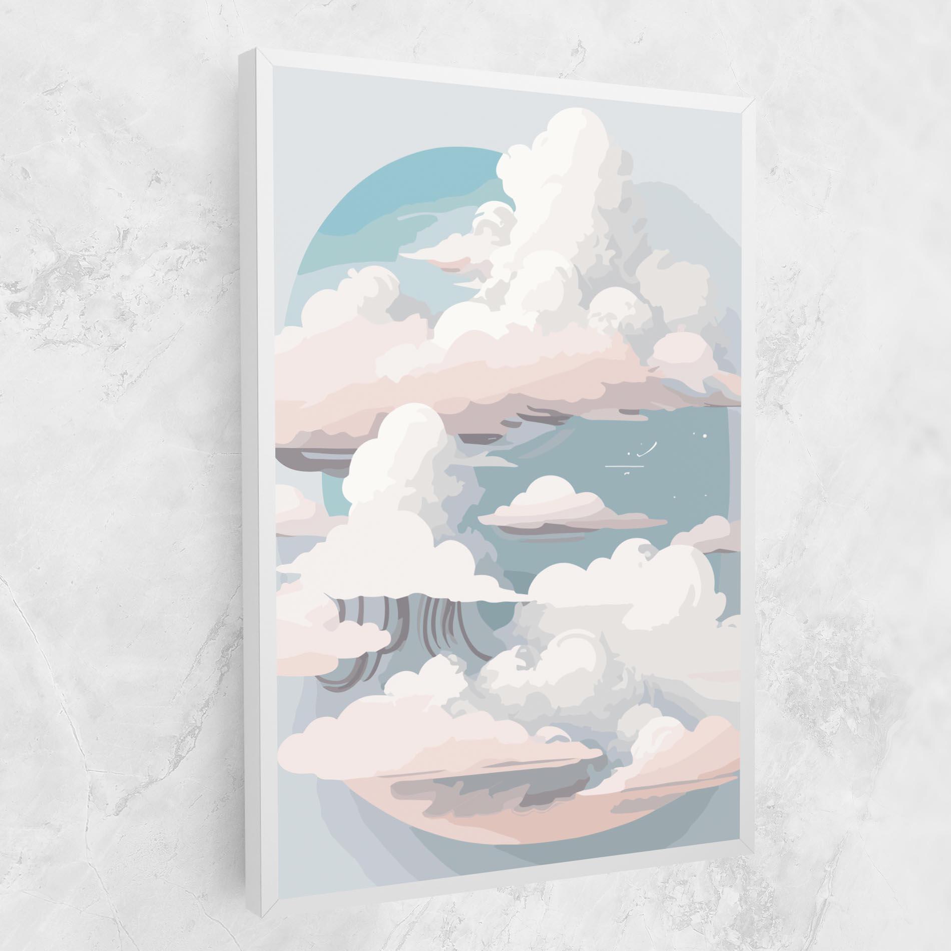 Obraz na Płótnie Cloud White Art mockup 1