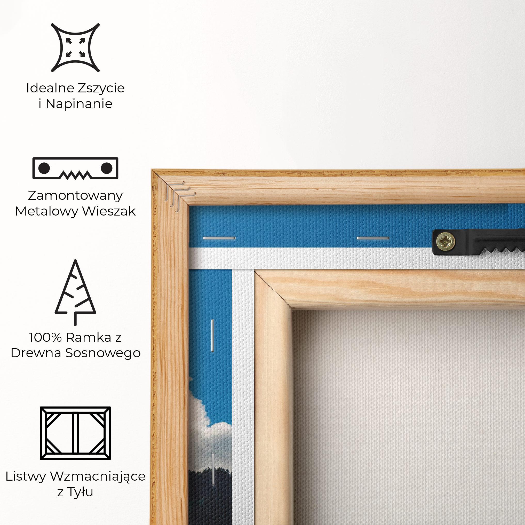 Obraz na Płótnie Beautiful Mountain Cloud View mockup 5