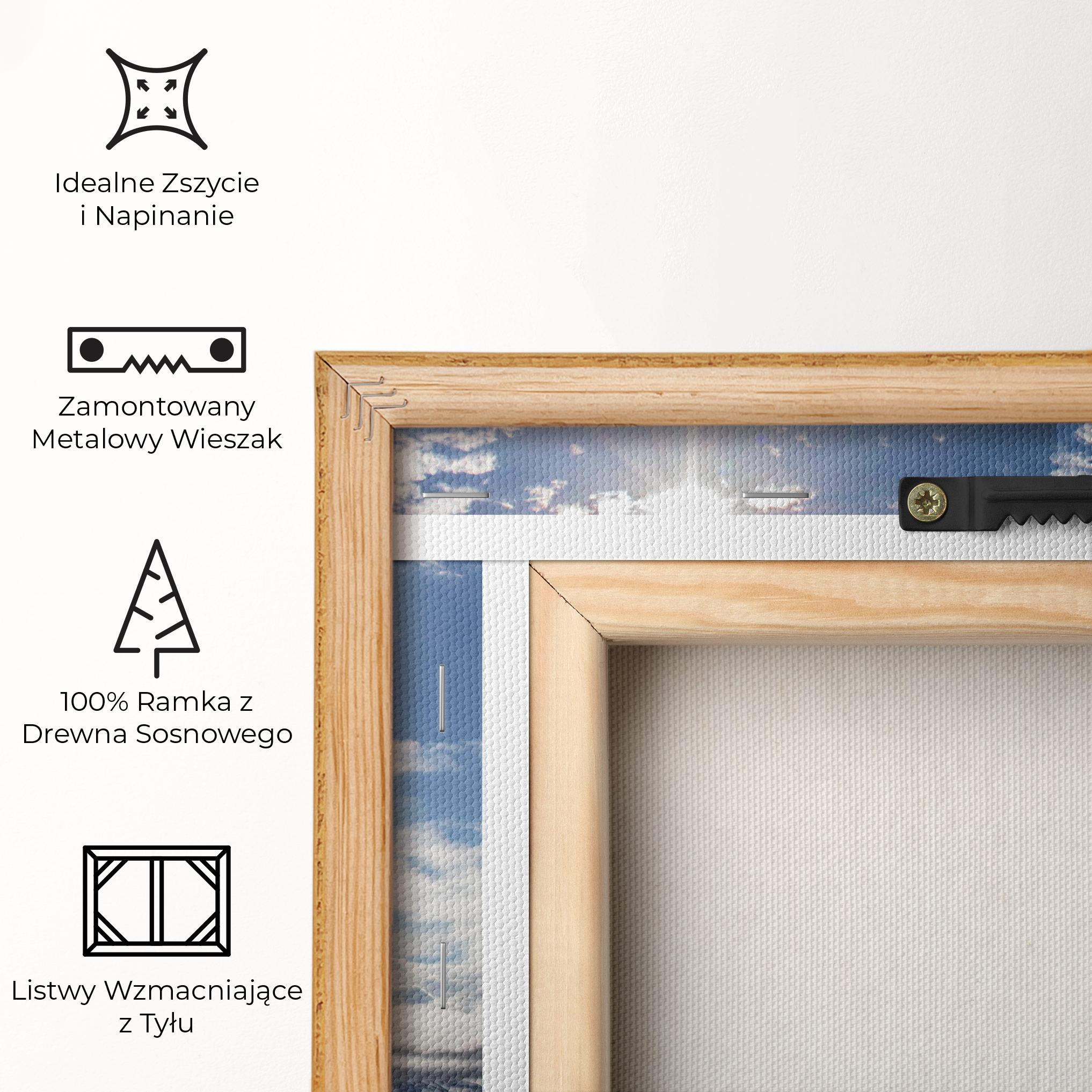 Obraz na Płótnie Clouds Over Ice mockup 5