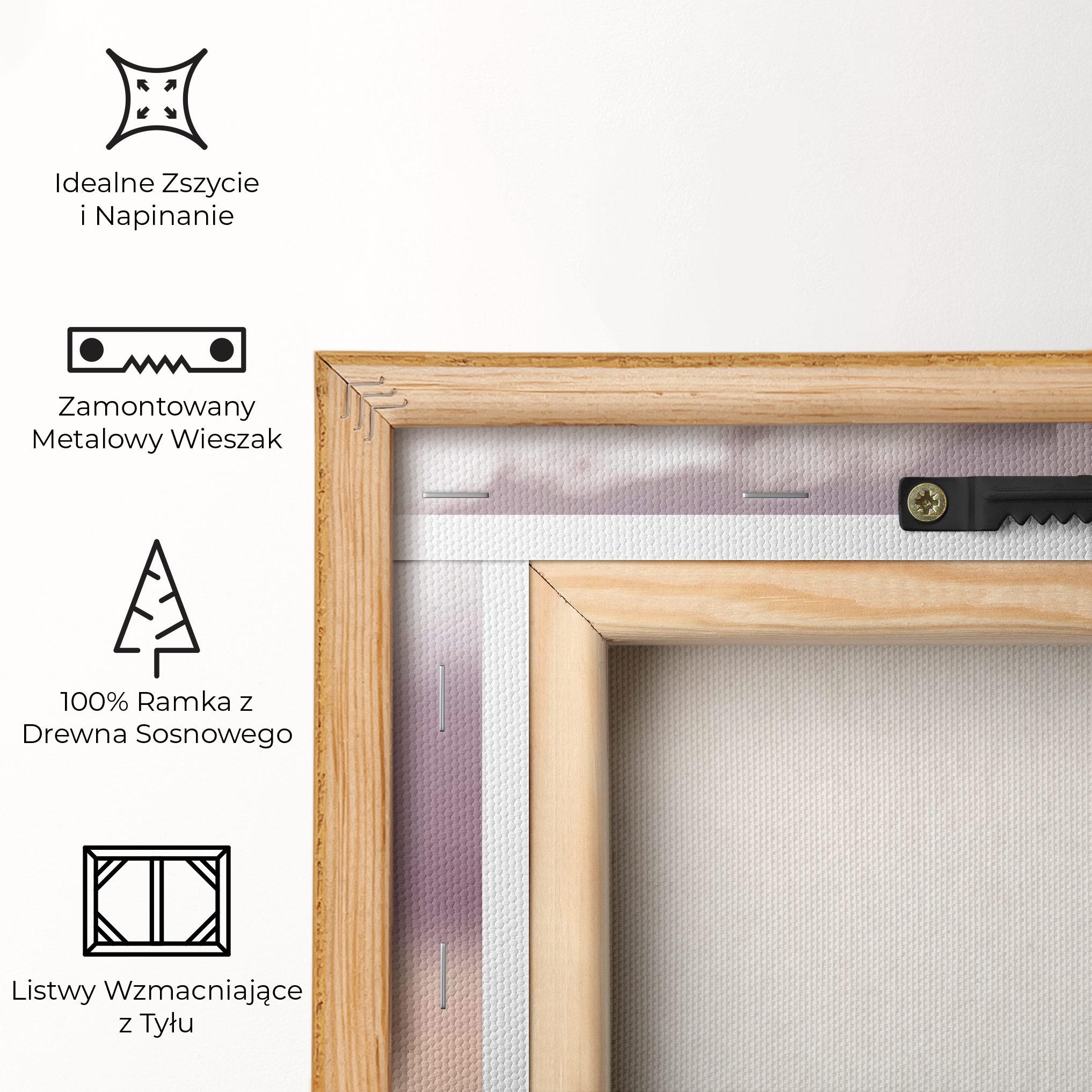 Obraz na Płótnie Clouds Text Cream mockup 5