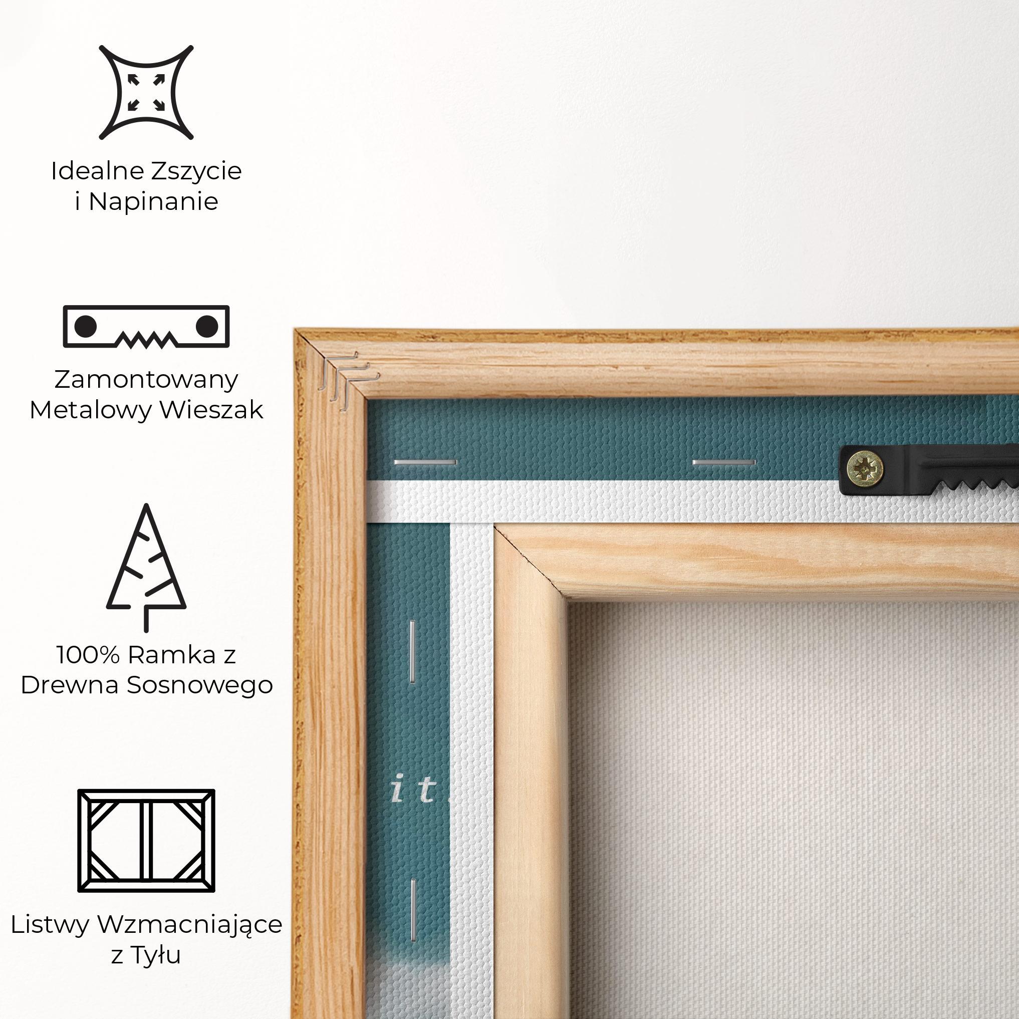 Obraz na Płótnie Clouds Text Green mockup 5