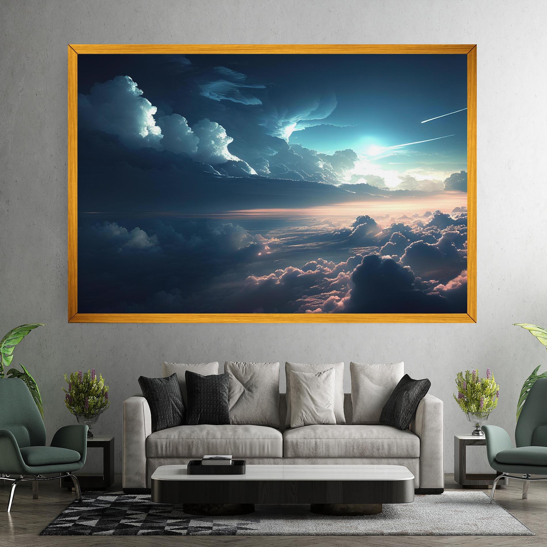 Obraz na Płótnie Dark Clouds mockup 7