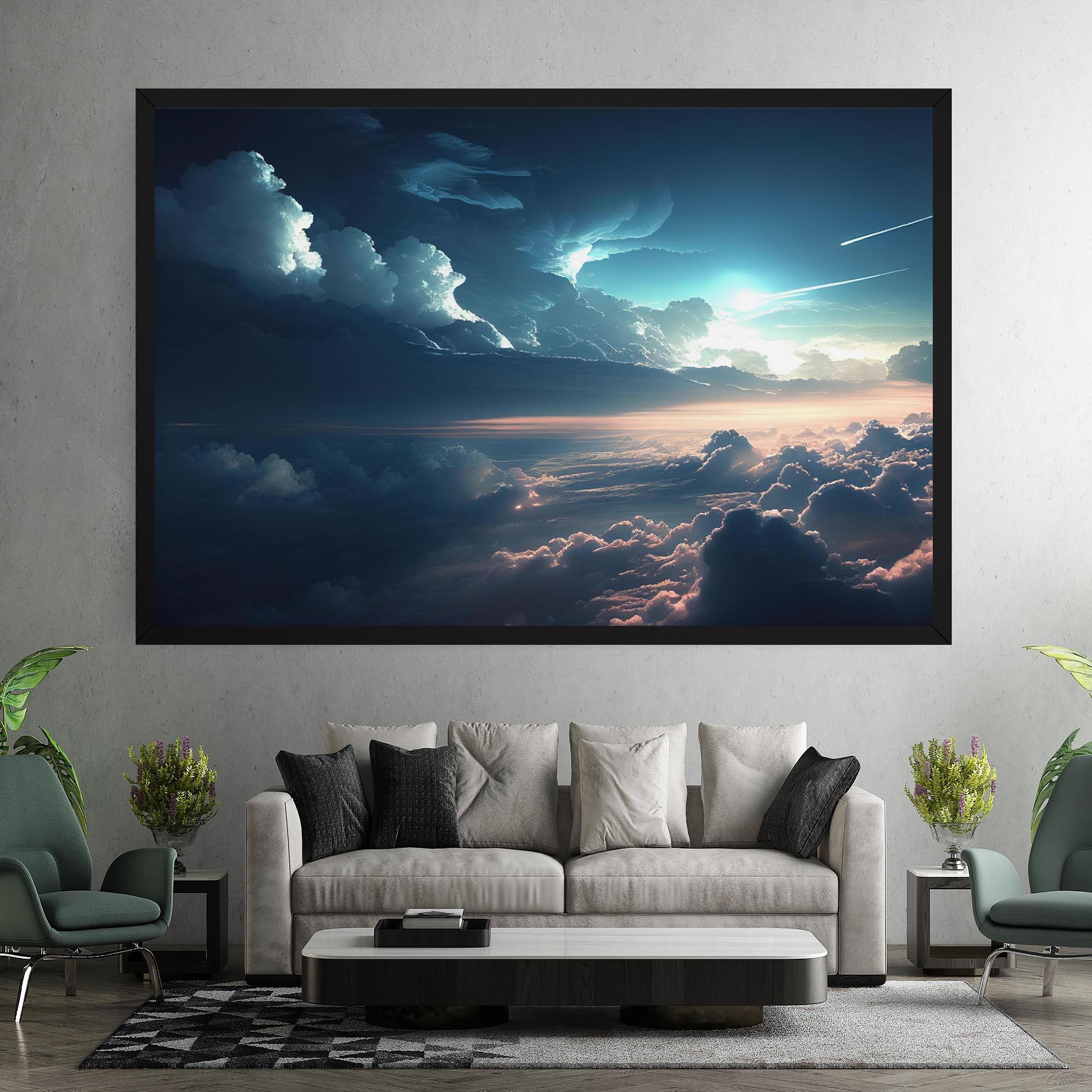 Obraz na Płótnie Dark Clouds mockup 7