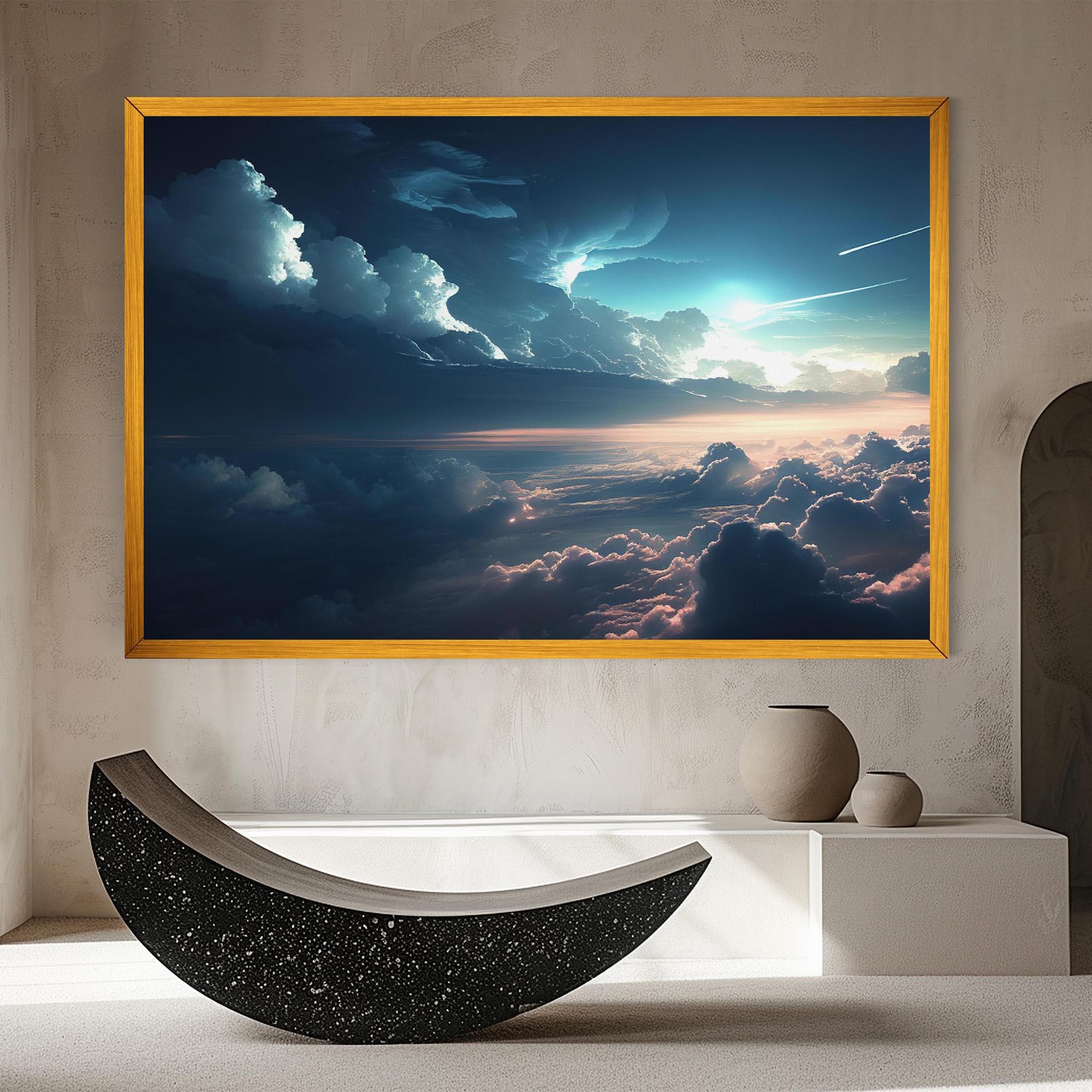 Obraz na Płótnie Dark Clouds mockup 8