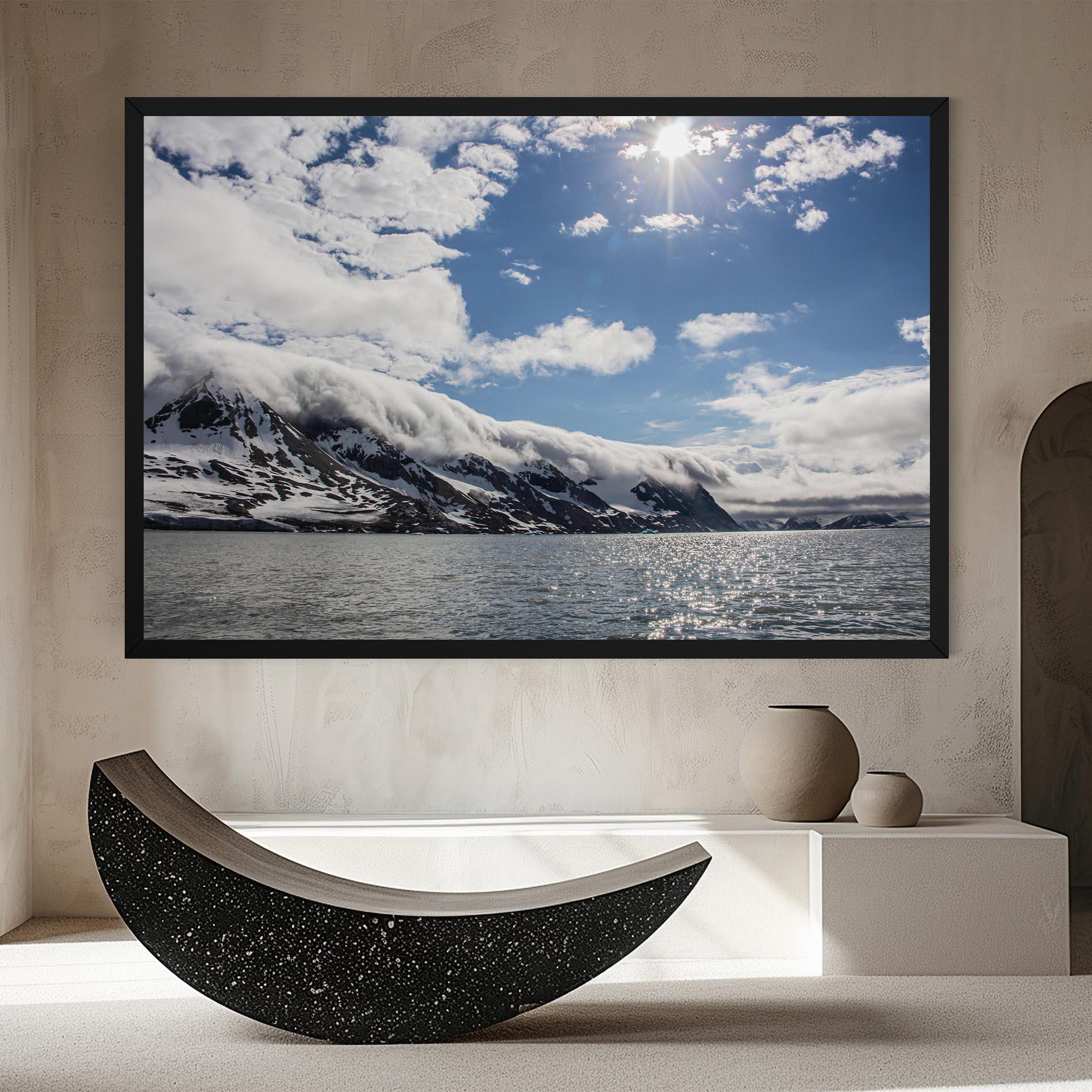 Obraz na Płótnie Clouds Over Ice mockup 8