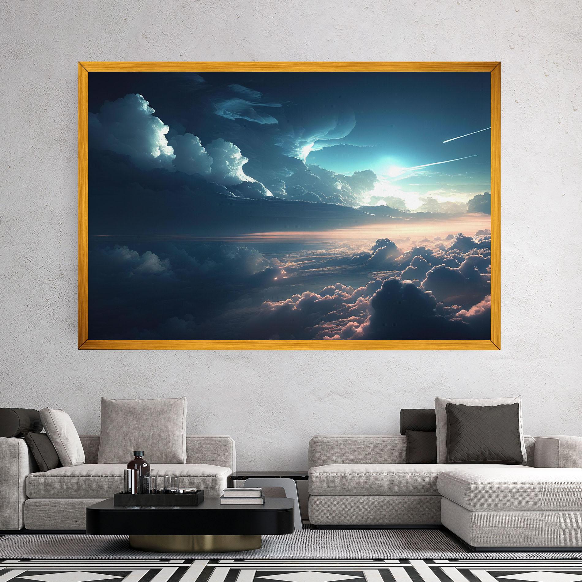 Obraz na Płótnie Dark Clouds mockup 2