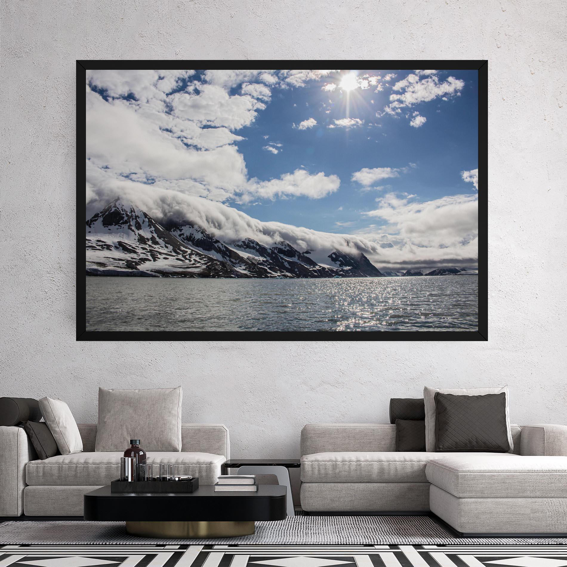 Obraz na Płótnie Clouds Over Ice mockup 2