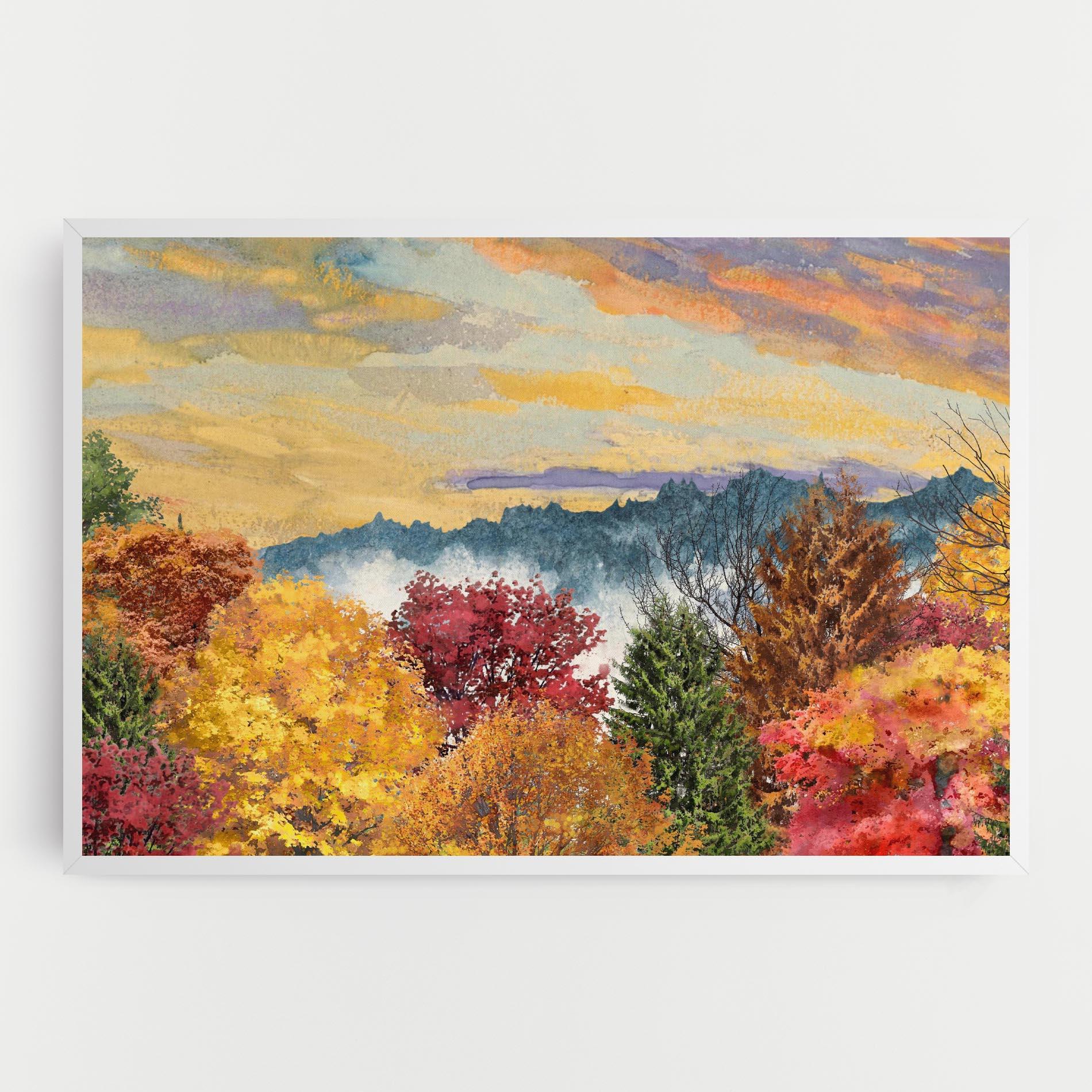 Obraz na Płótnie Mix Color Trees mockup 0