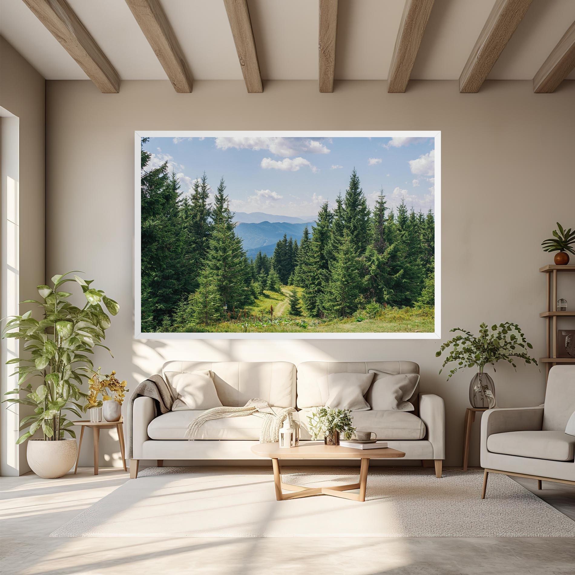 Obraz na Płótnie Carpathian Mountain mockup 6