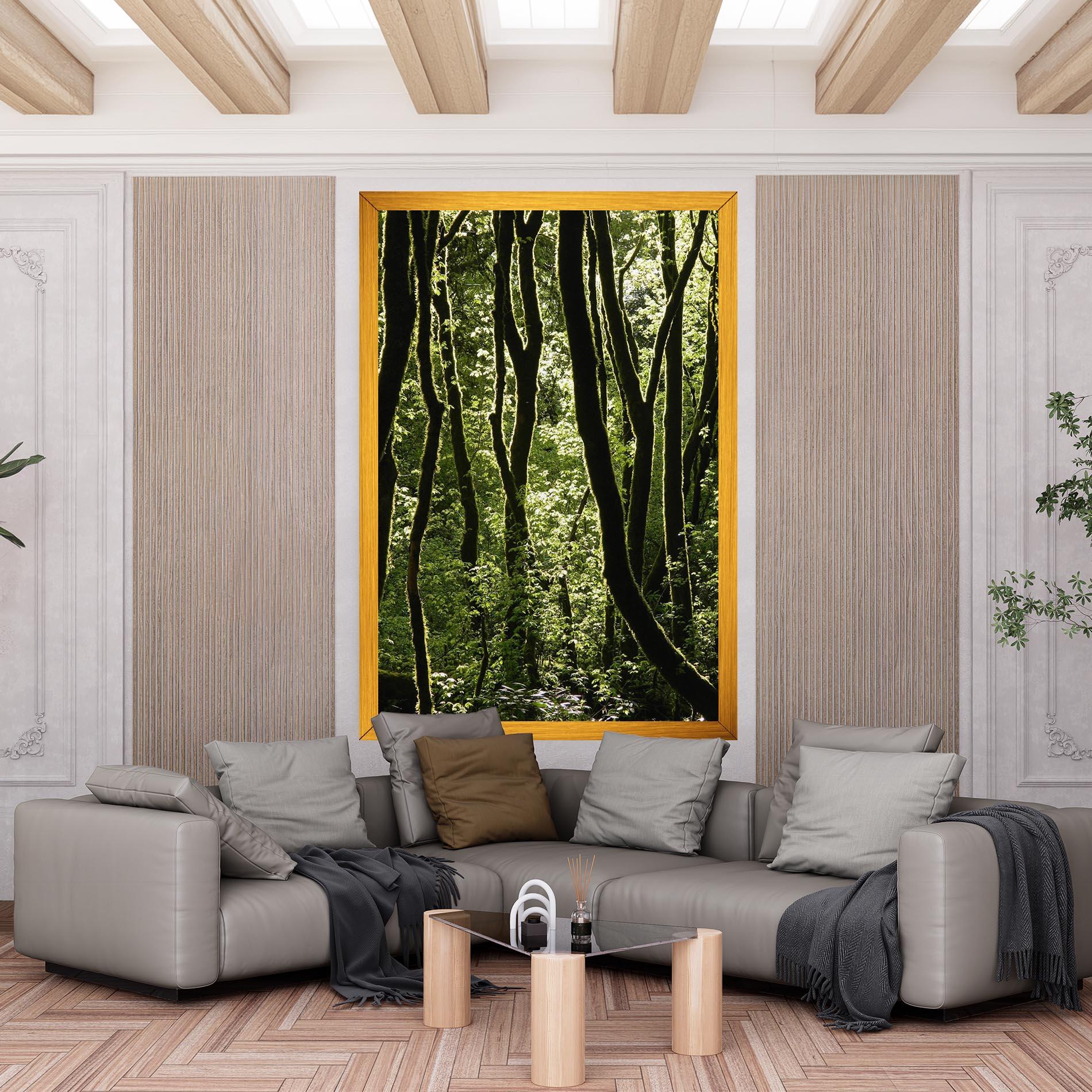 Obraz na Płótnie Forest Black Trees mockup 6