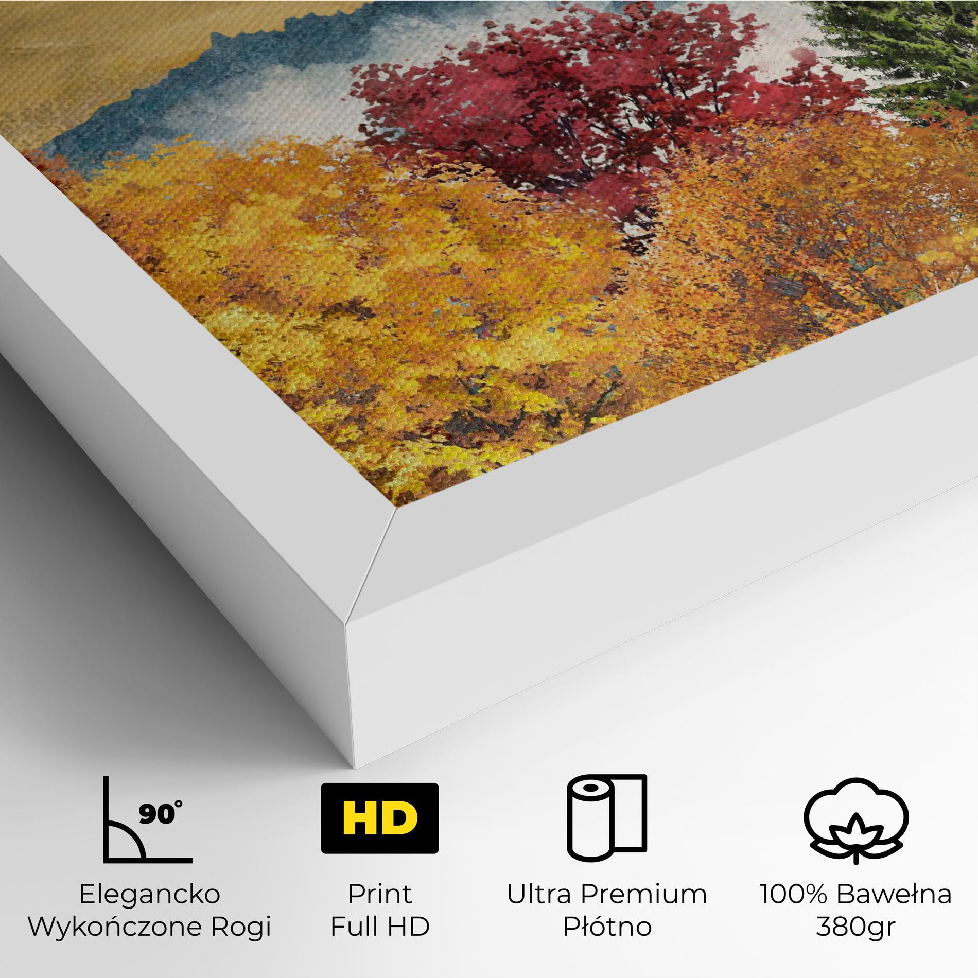 Obraz na Płótnie Mix Color Trees mockup 4