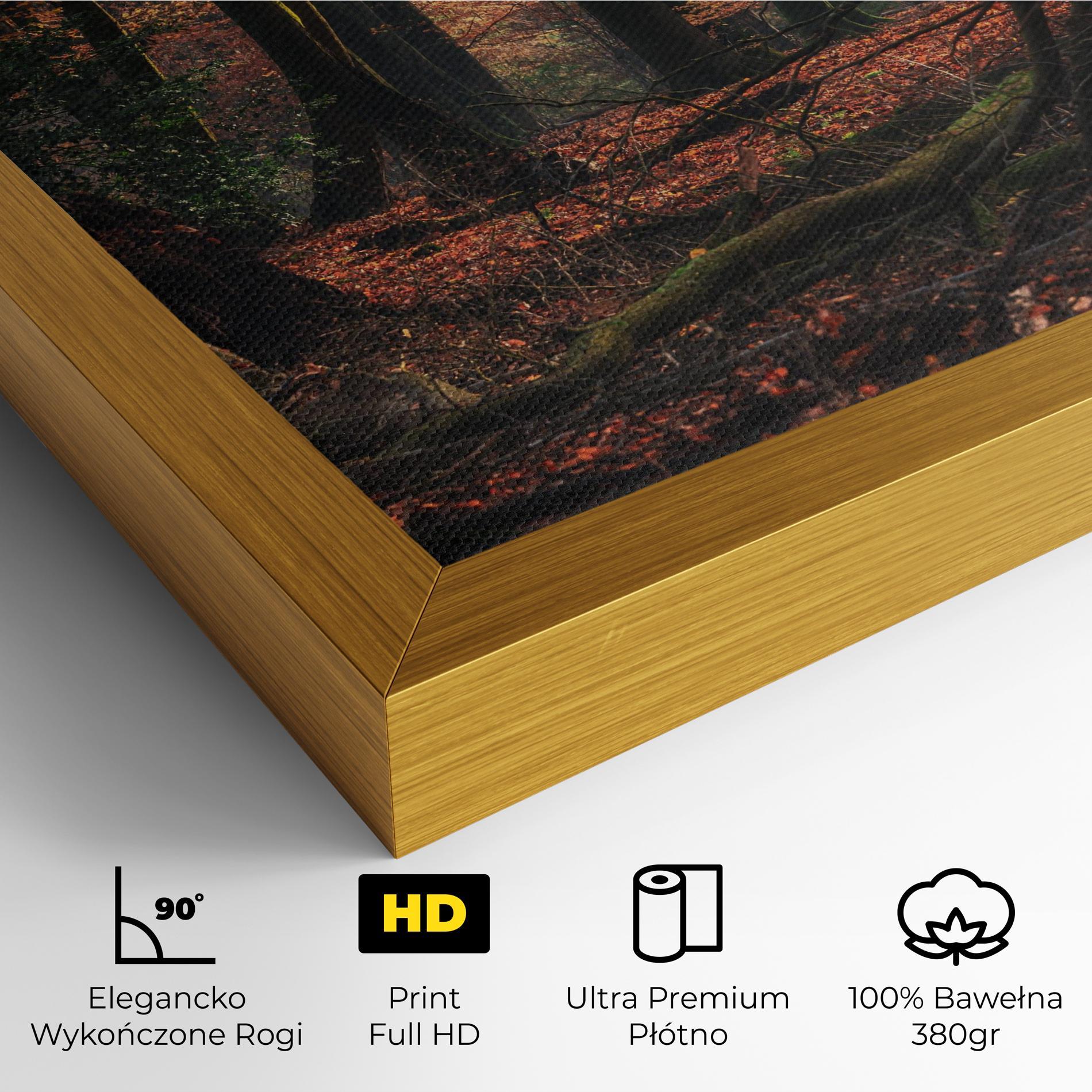 Obraz na Płótnie Autumn Forest Trees mockup 4