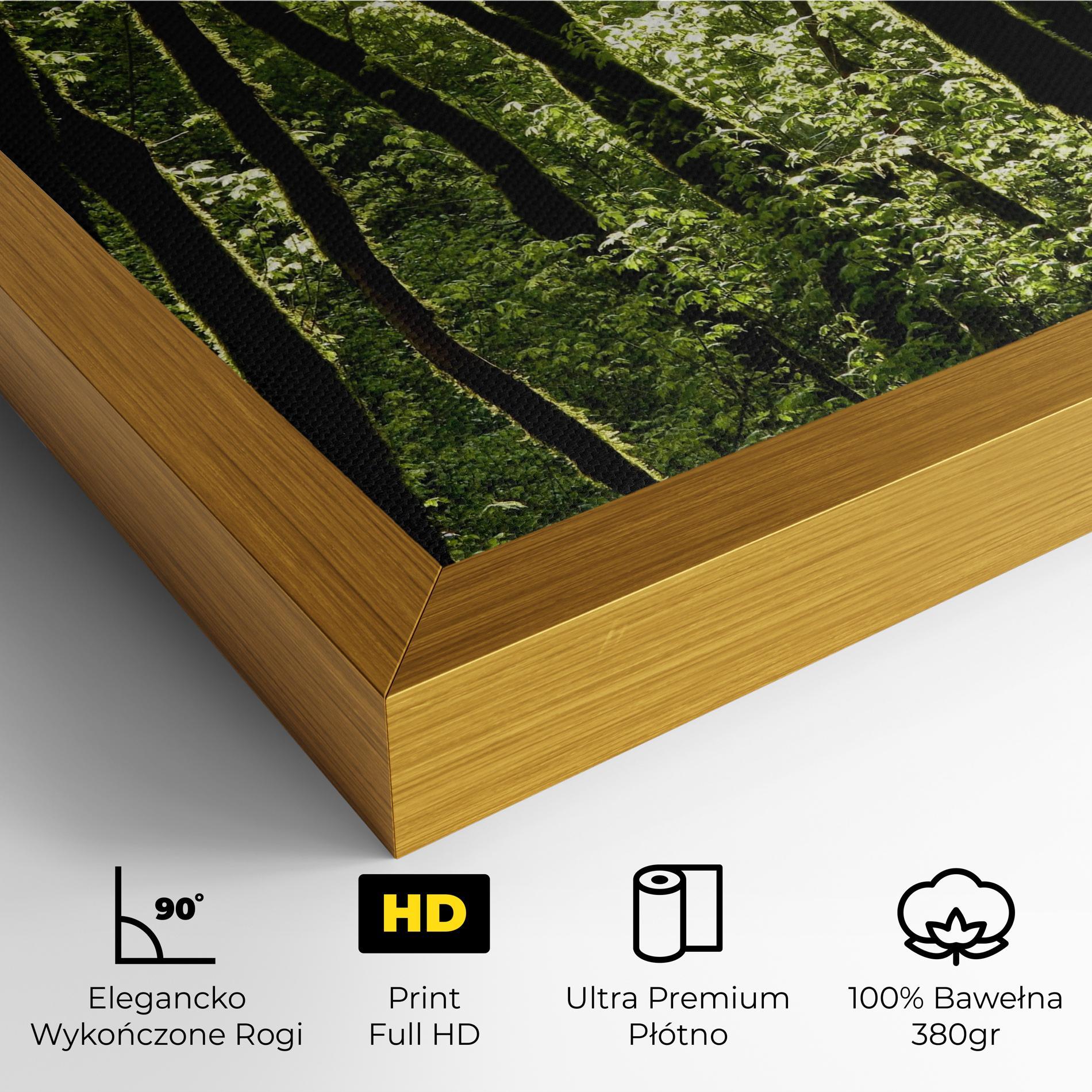 Obraz na Płótnie Forest Black Trees mockup 4