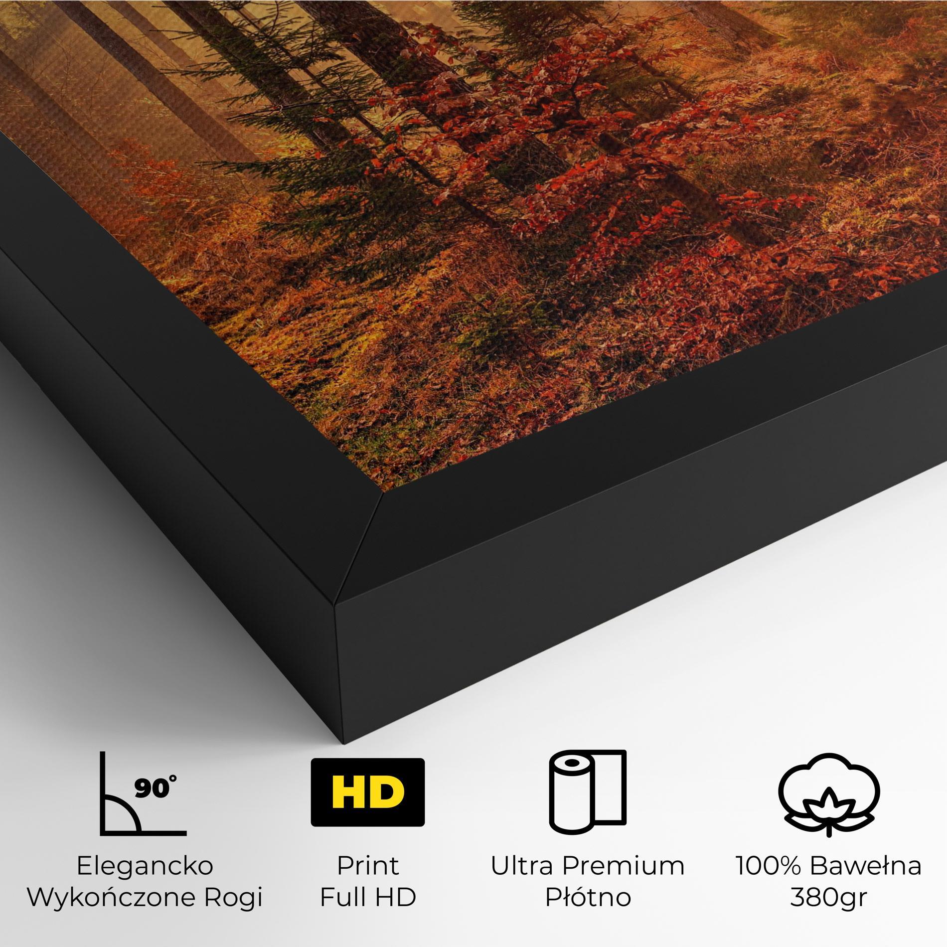 Obraz na Płótnie Orange Light Forest mockup 4