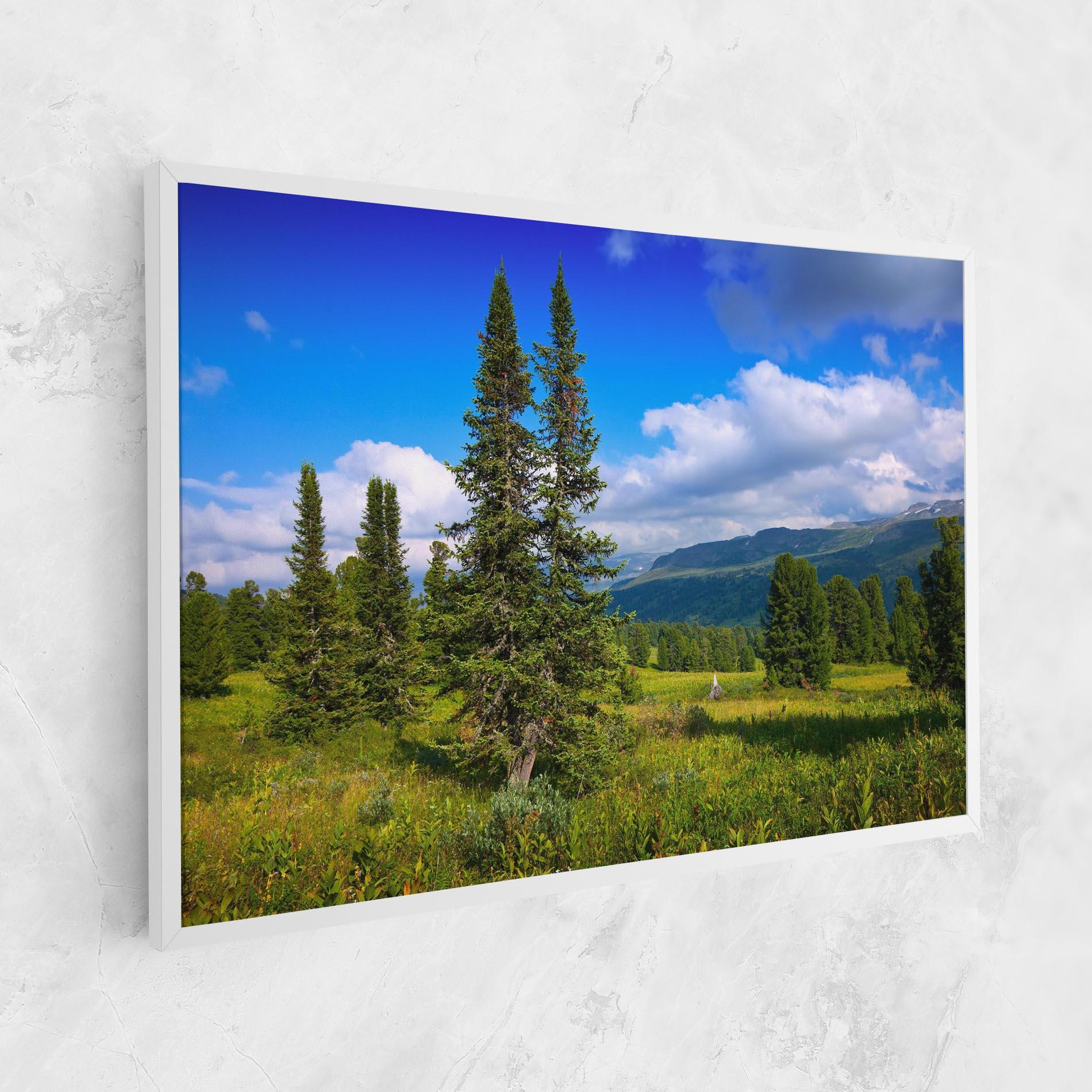 Obraz na Płótnie Morning Sunny Field mockup 1