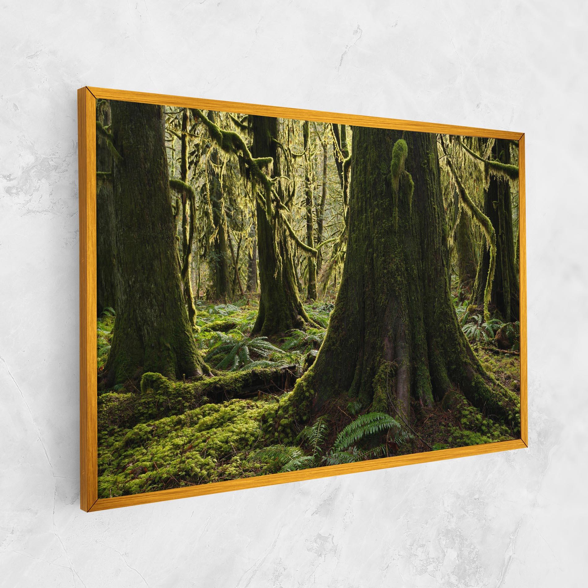 Obraz na Płótnie Green Moss Forest mockup 1