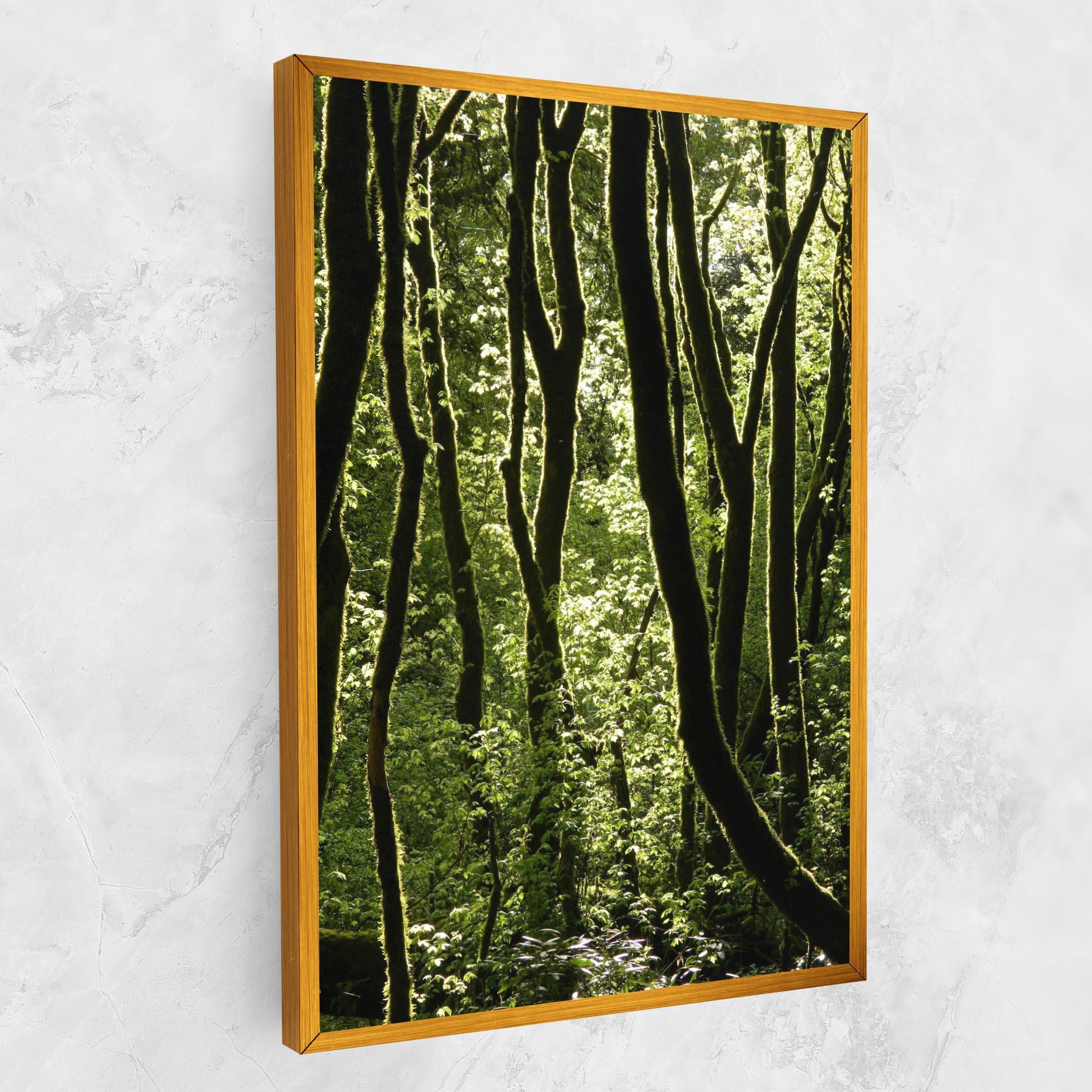 Obraz na Płótnie Forest Black Trees mockup 1