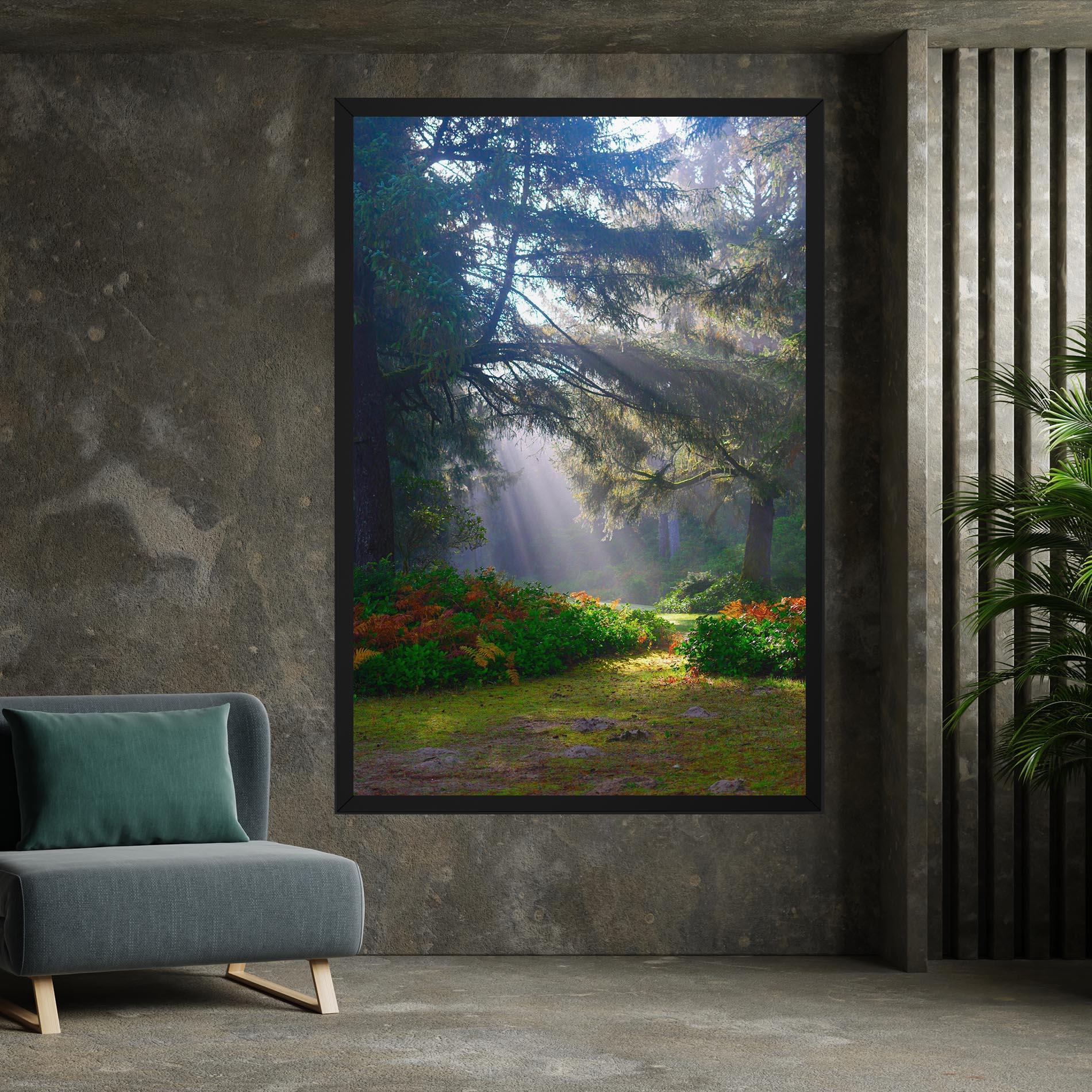 Obraz na Płótnie Forest Light mockup 7