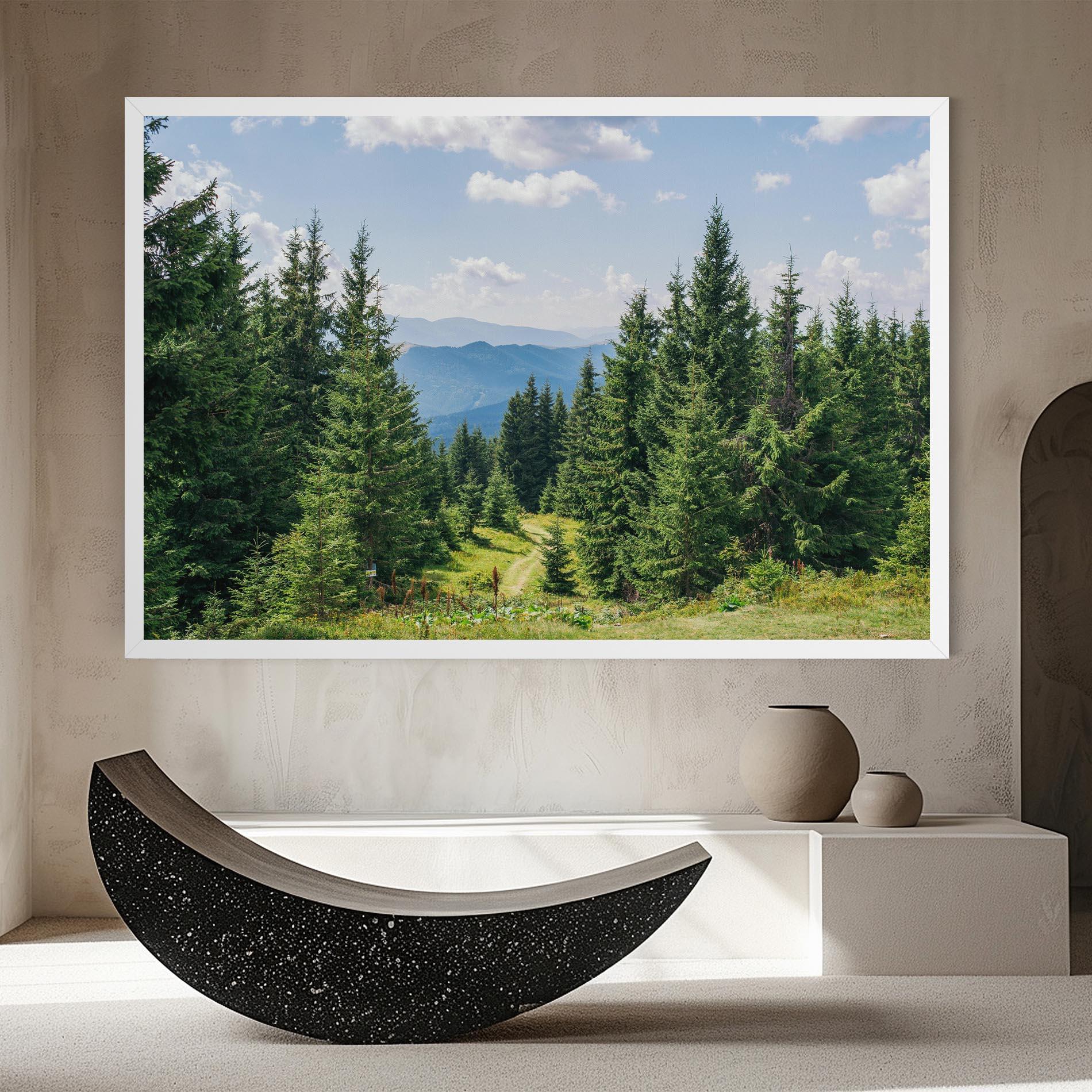 Obraz na Płótnie Carpathian Mountain mockup 8