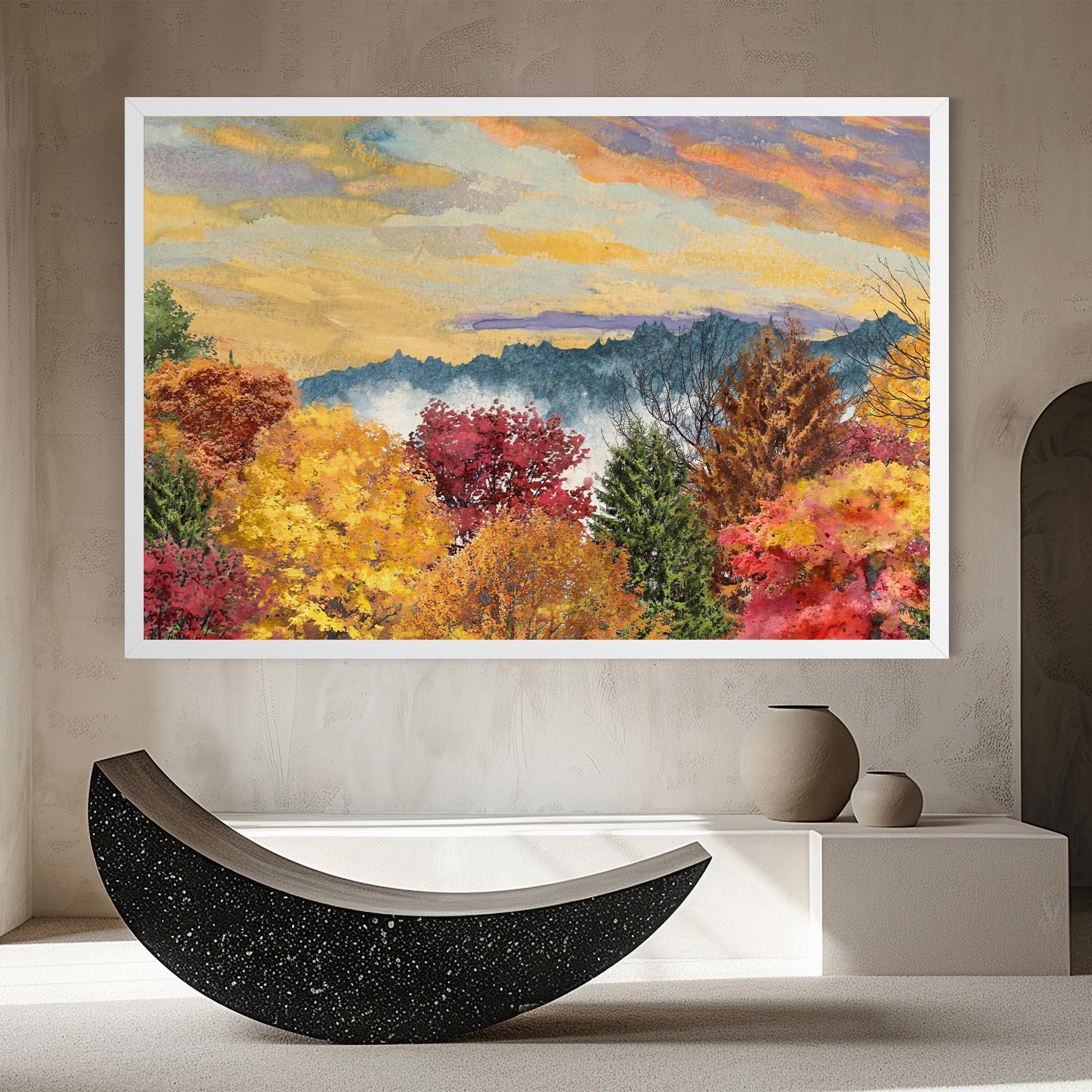 Obraz na Płótnie Mix Color Trees mockup 8