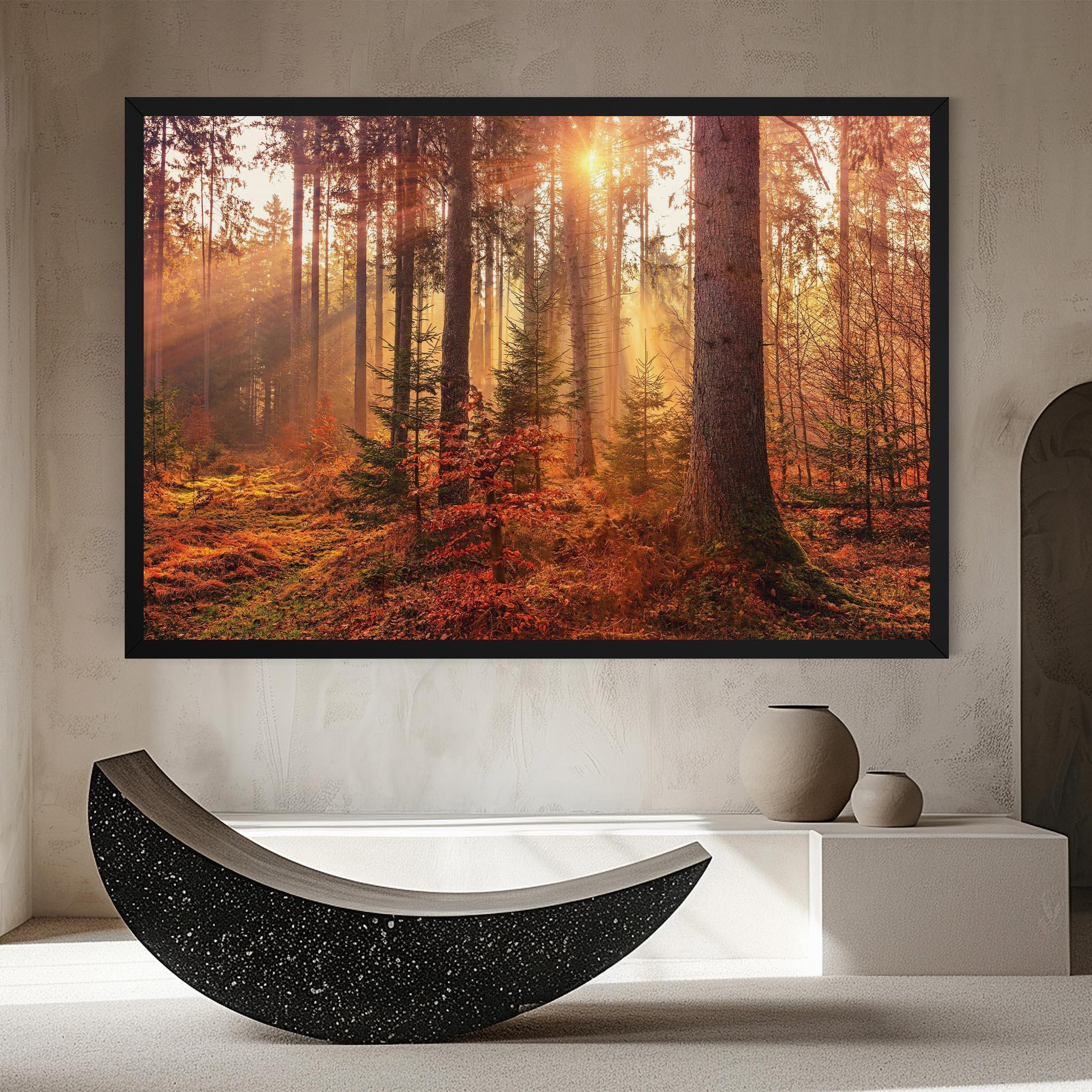 Obraz na Płótnie Orange Light Forest mockup 8