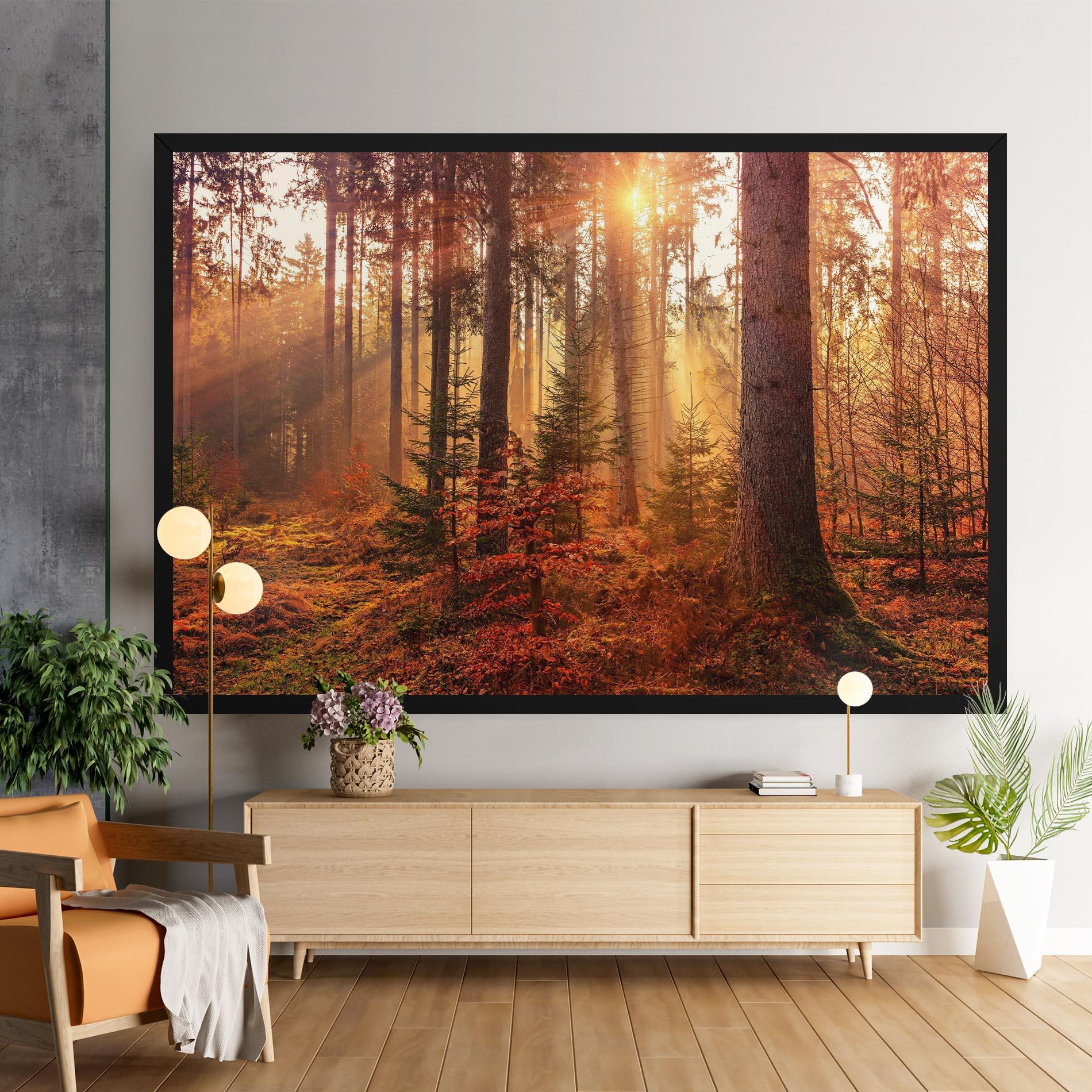 Obraz na Płótnie Orange Light Forest mockup 9