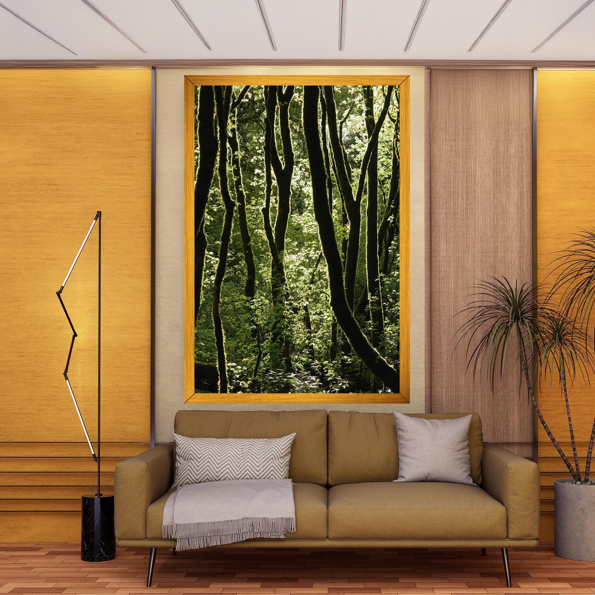 Obraz na Płótnie Forest Black Trees mockup 9